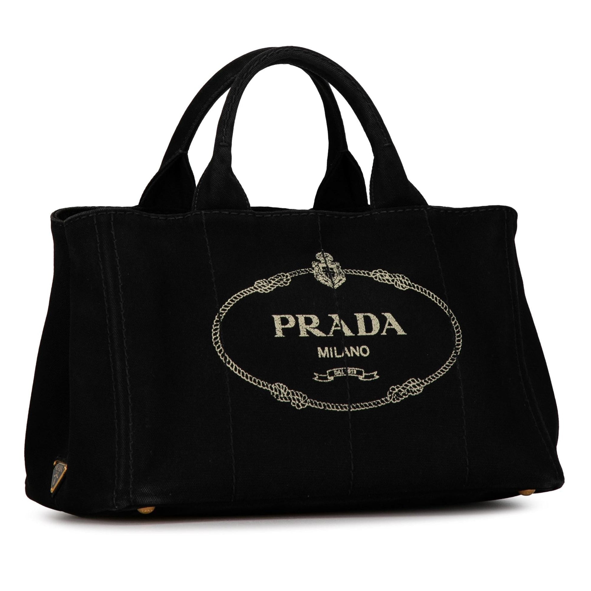 Prada Canapa Tote Shg Jkq43L Logo Tote Bag