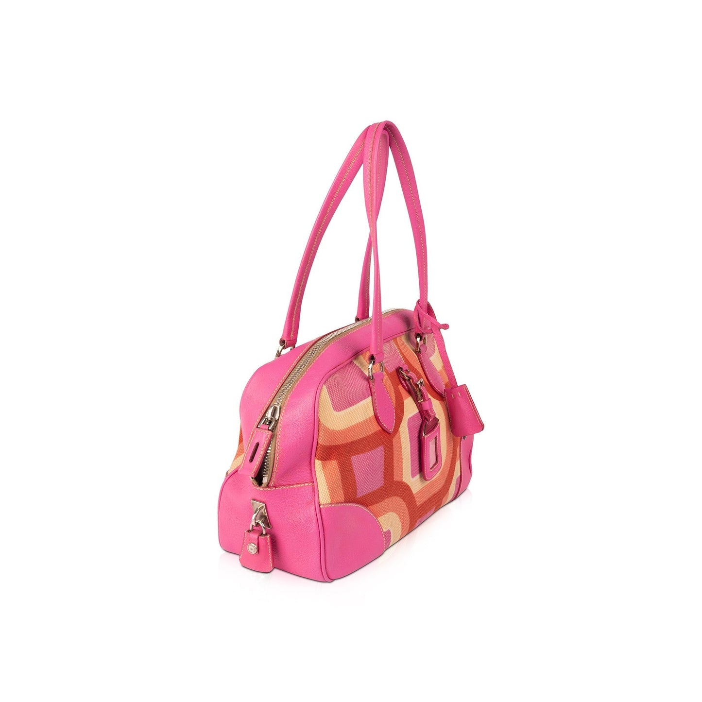 Prada Canapa St.Soho Bowler Bag Travel Bag