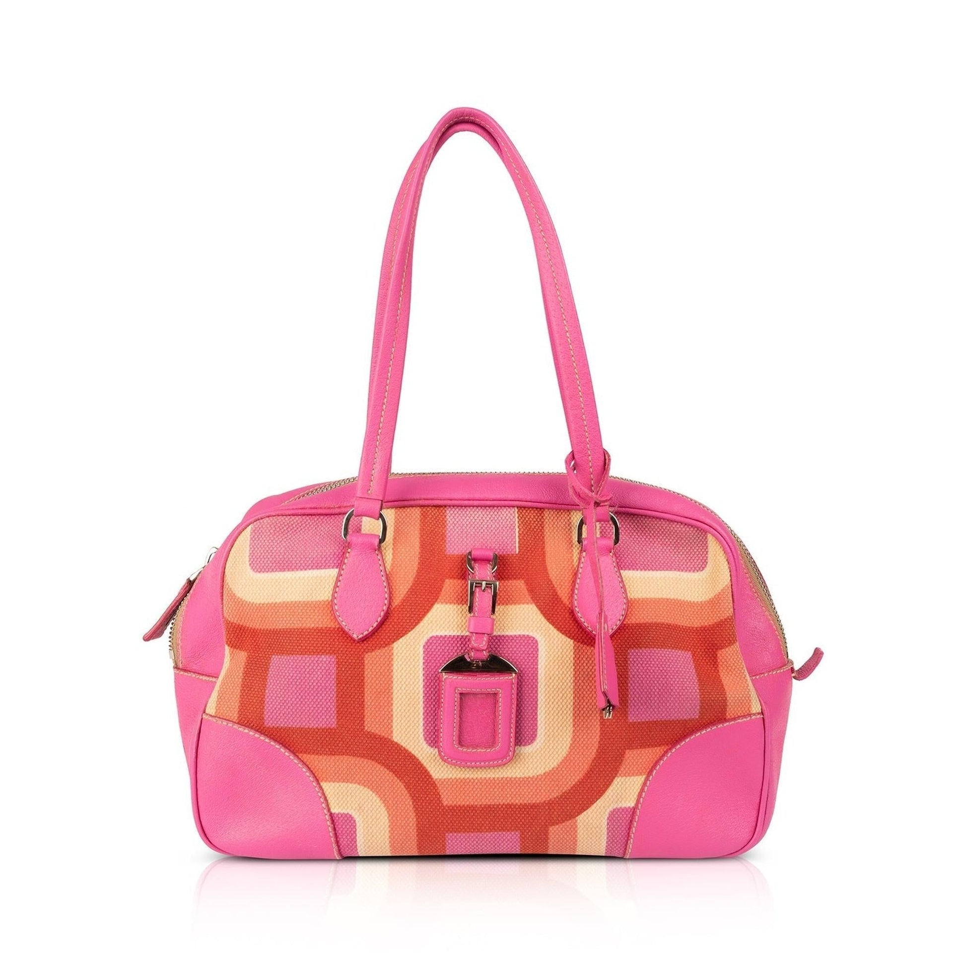 Prada Canapa St.Soho Bowler Bag Travel Bag