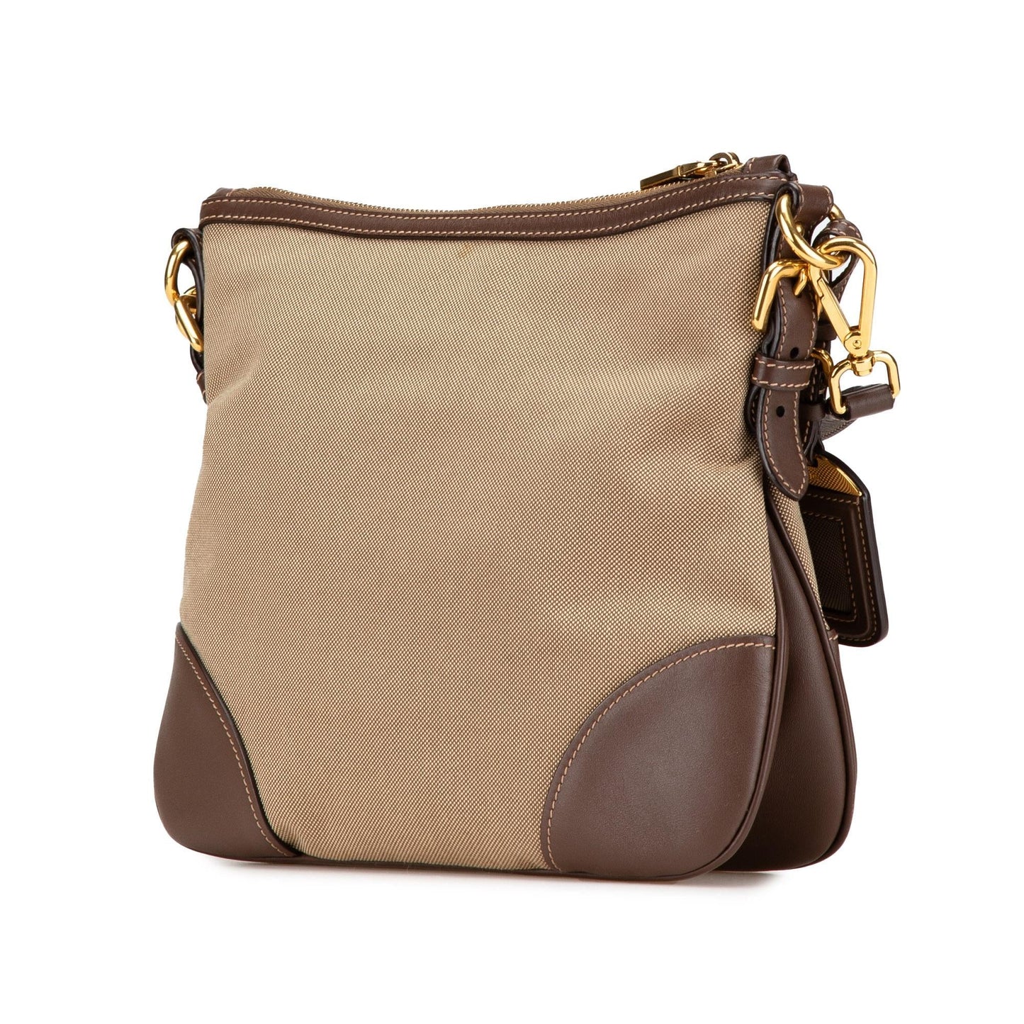 Prada Canapa Crossbody Canvas Logo Crossbody Bag