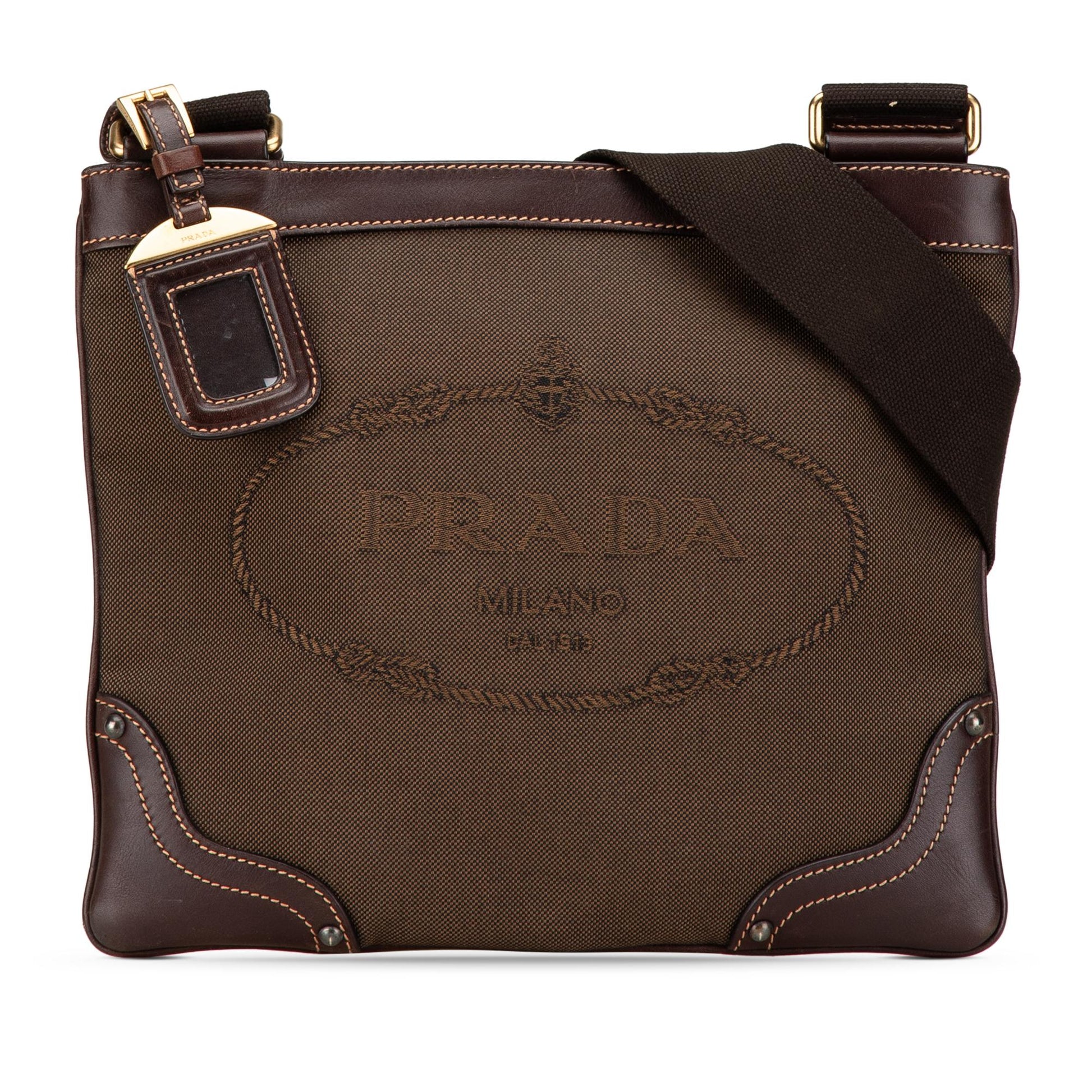 Prada Canapa Crossbody Canvas Logo Crossbody Bag Logo Crossbody 2