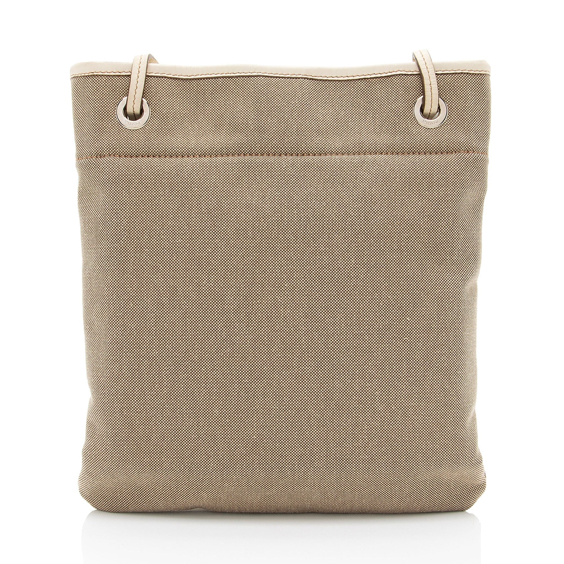 Prada Canapa Messenger Shf Oxqm2M Logo Shoulder Bag