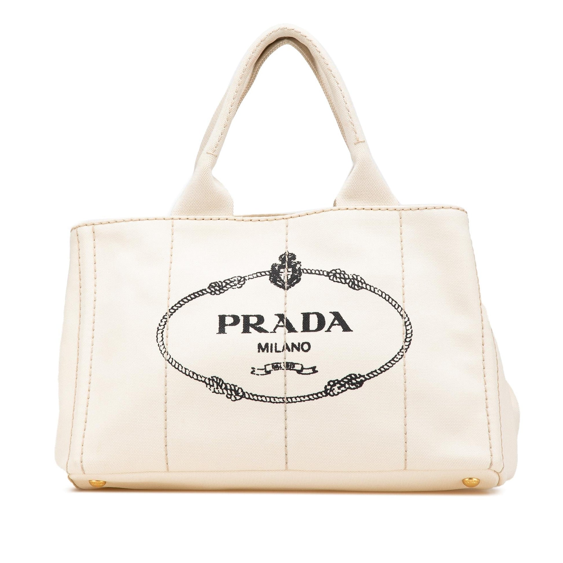 Prada Canapa Satchel Canvas Logo Satchel Bag Logo Satchel 5