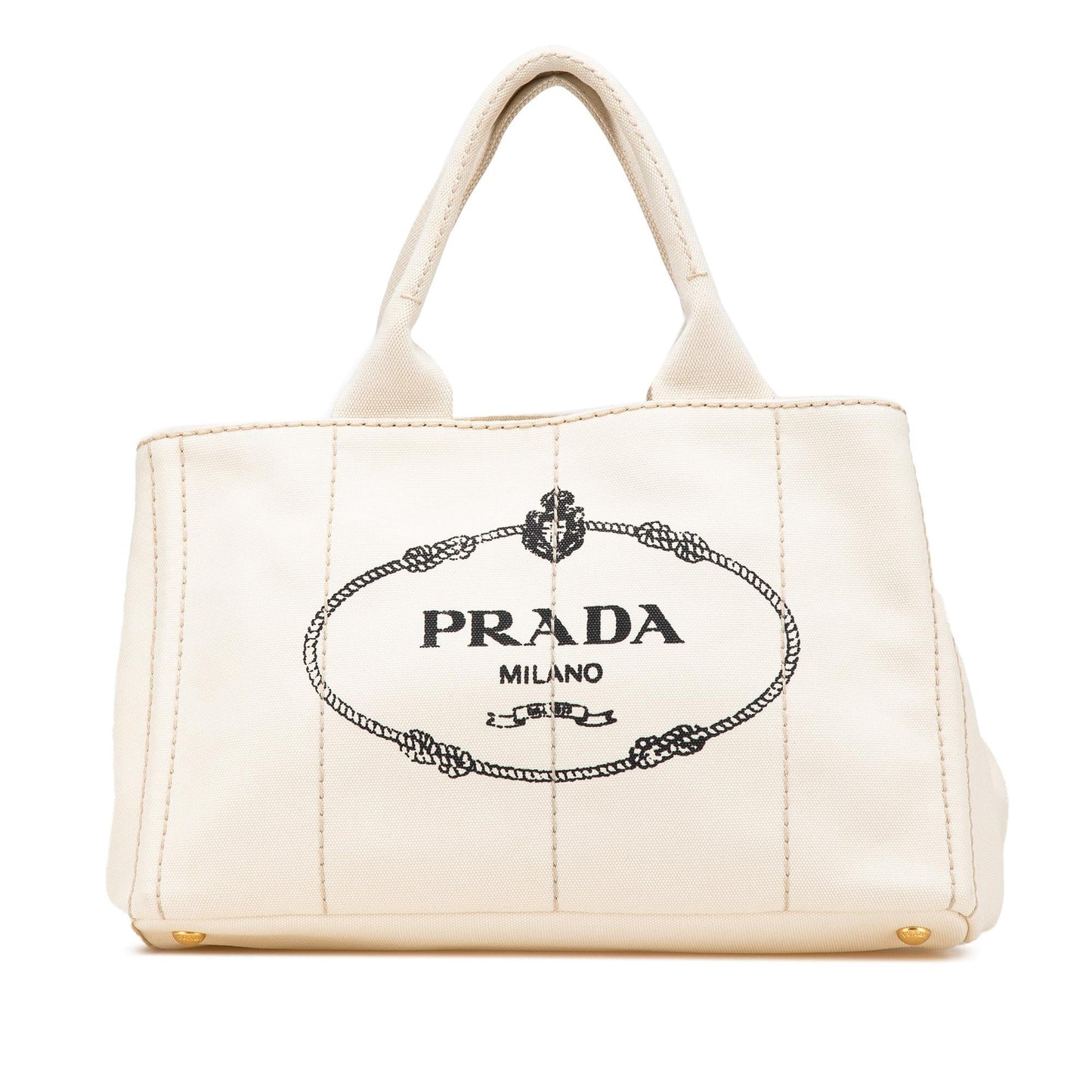 Prada Canapa Satchel Canvas Logo Satchel Bag Logo Satchel 7