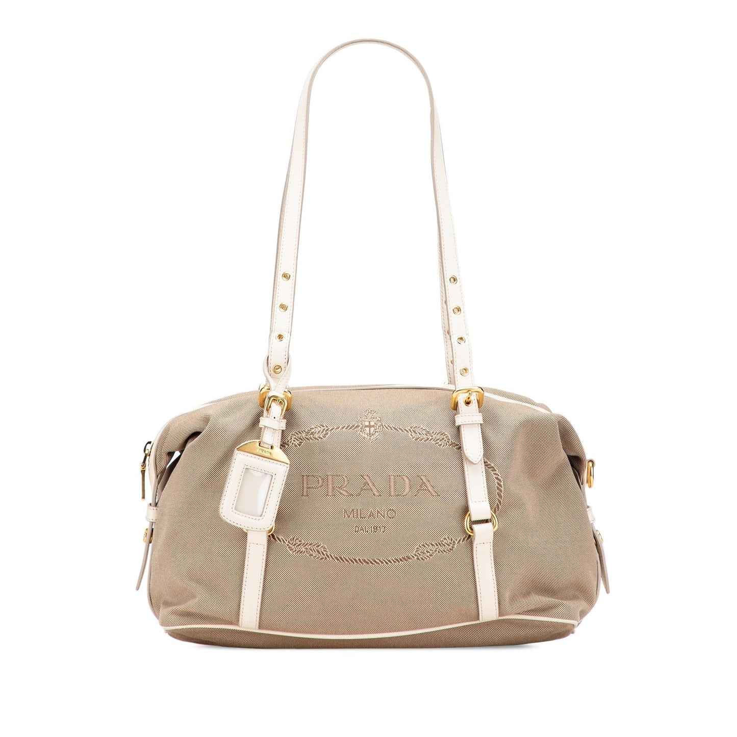 Prada Canapa Shoulder Bag Canvas Logo