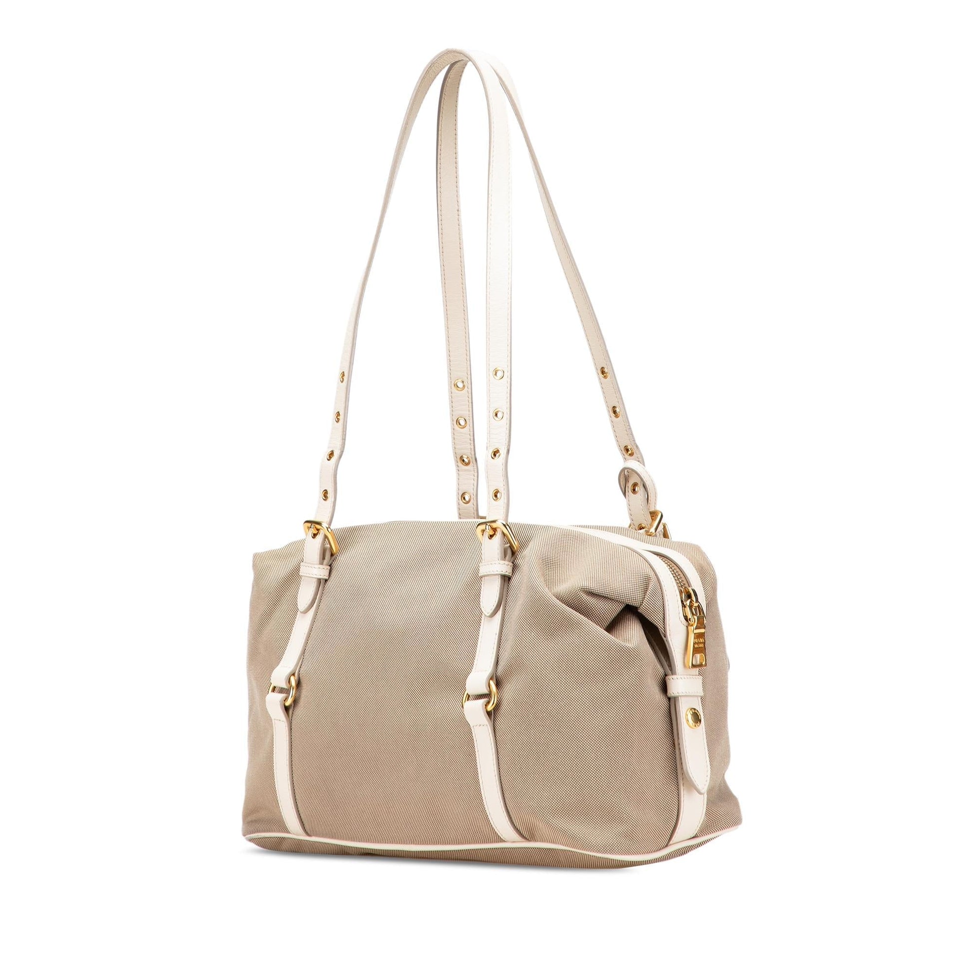 Prada Canapa Shoulder Bag Canvas Logo
