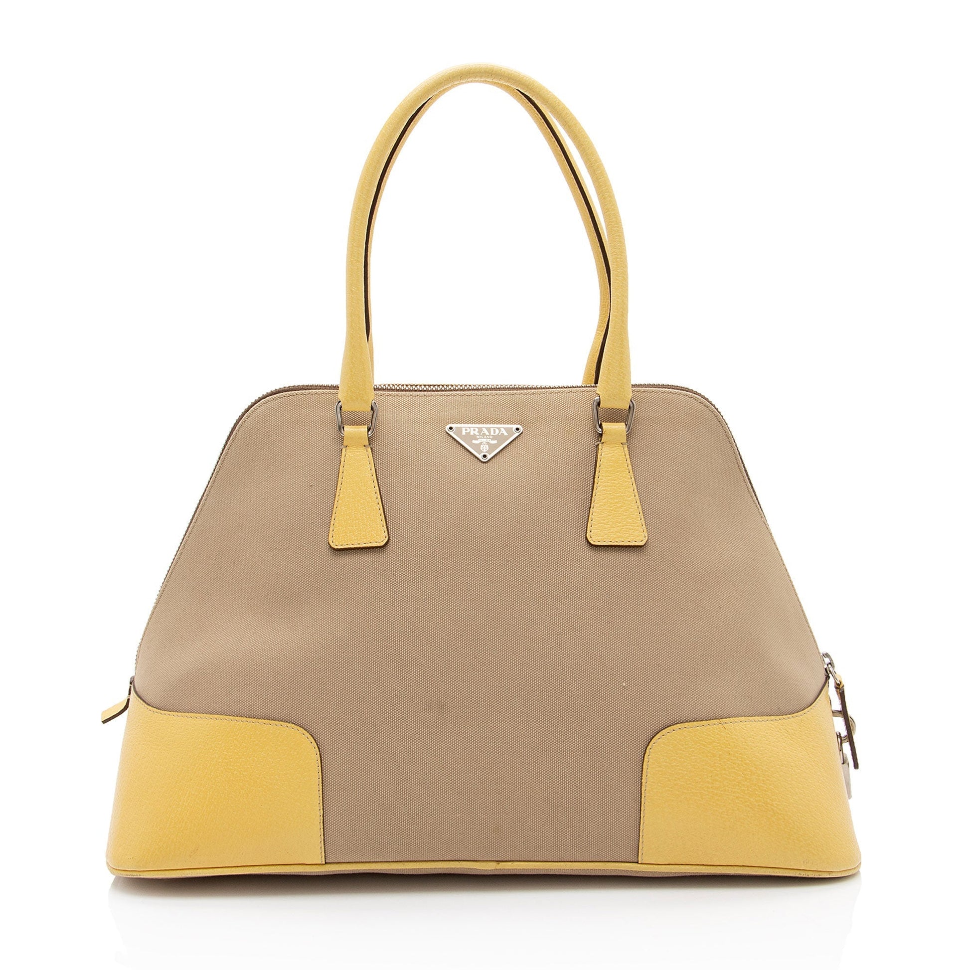 Prada Canapa Satchel Canvas Satchel Bag