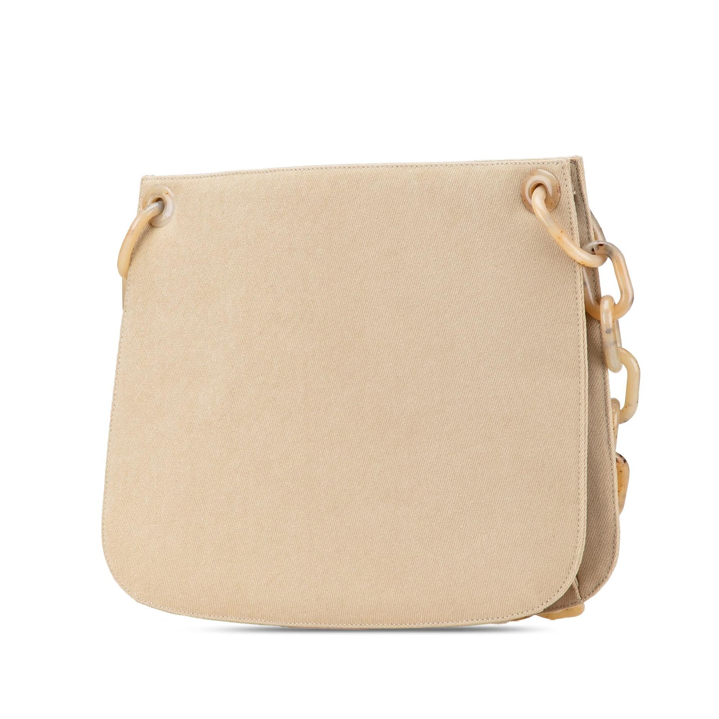 Prada Canapa Swing Shoulder Bag Canvas Chain