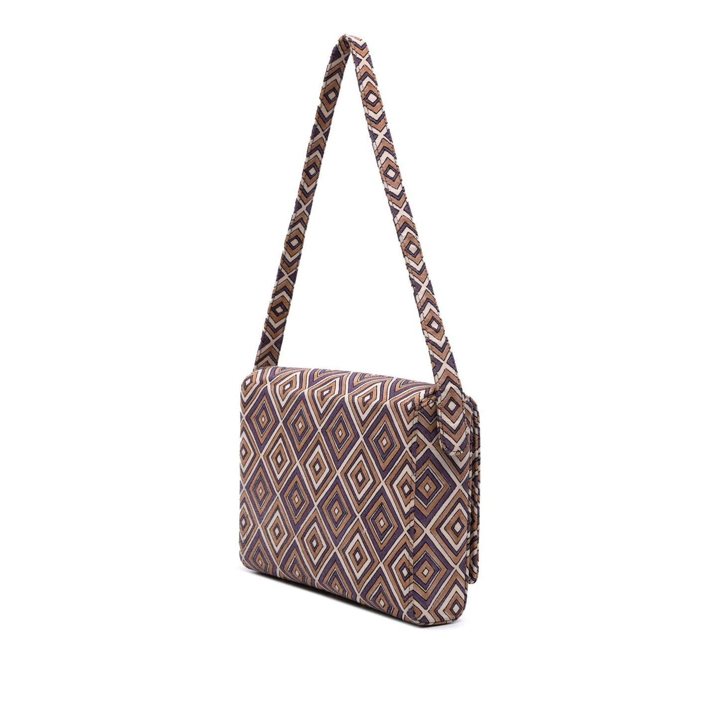 Prada Geometric Shoulder Bag Canvas