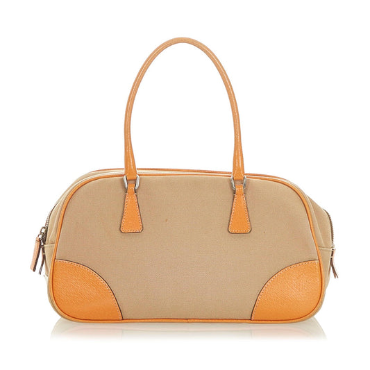 Prada Handbag Shg Canvas Satchel Bag Handbag Shg 19635