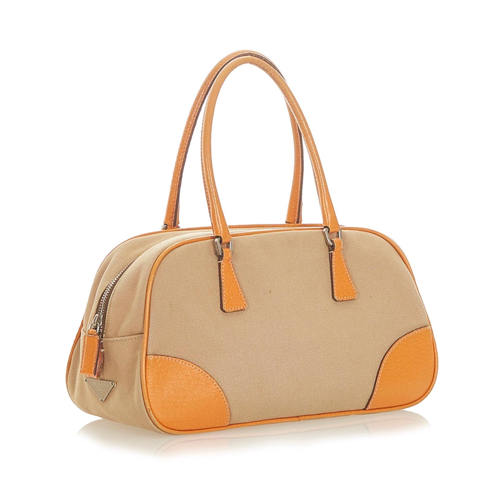 Prada Handbag Shg Canvas Satchel Bag Handbag Shg 19635