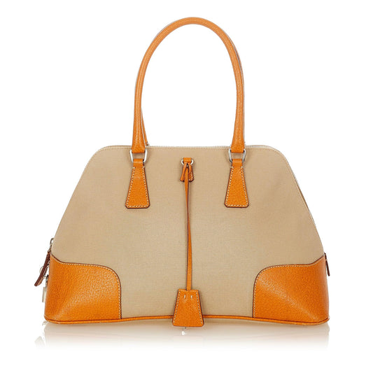 Prada Handbag Shg Canvas Satchel Bag