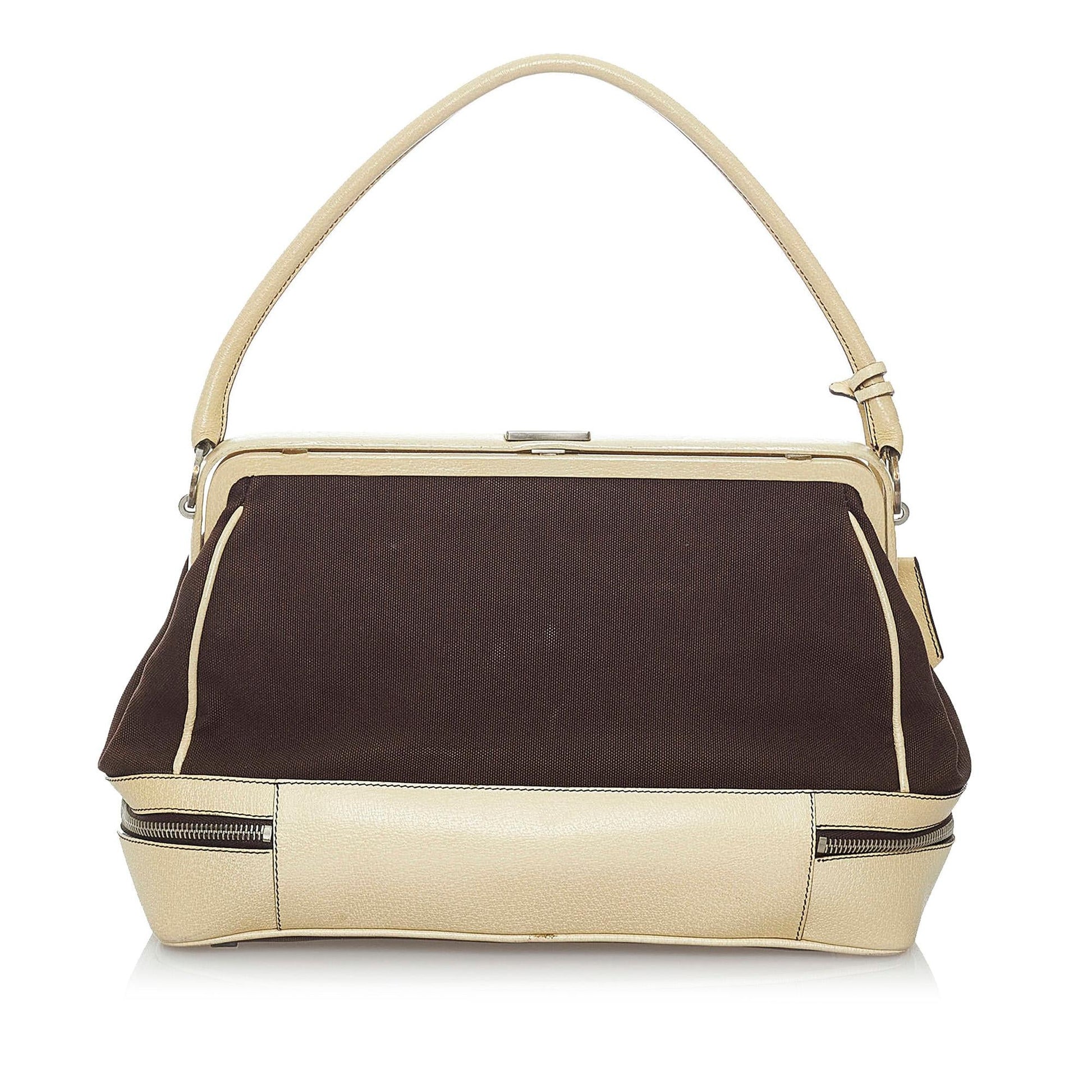 Prada Handbag Shg Canvas Satchel Bag Handbag Shg 29857