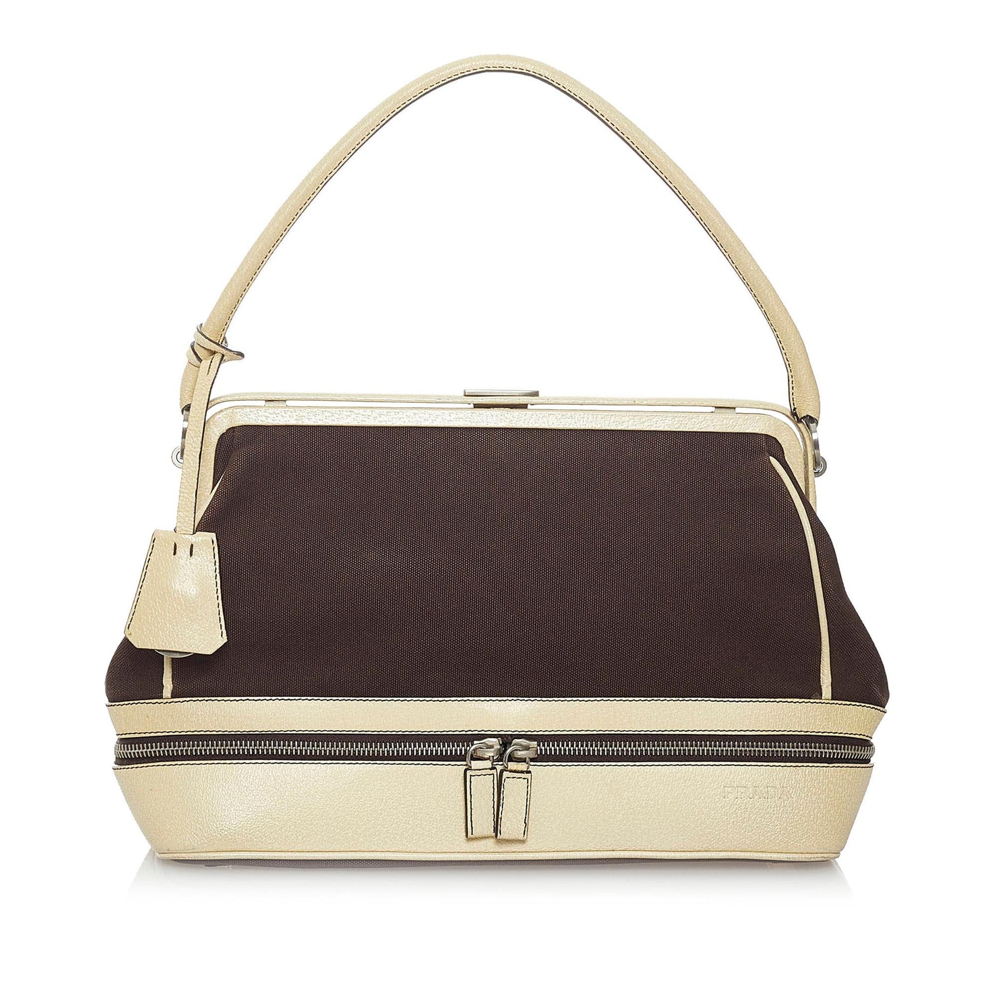 Prada Handbag Shg Canvas Satchel Bag Handbag Shg 29857
