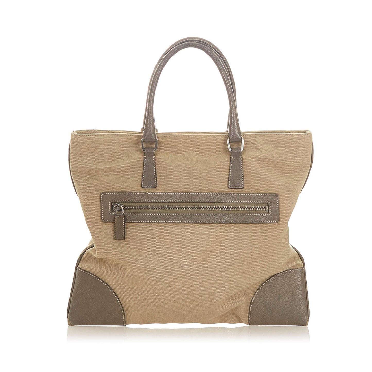 Prada Tote Bag Shg Canvas