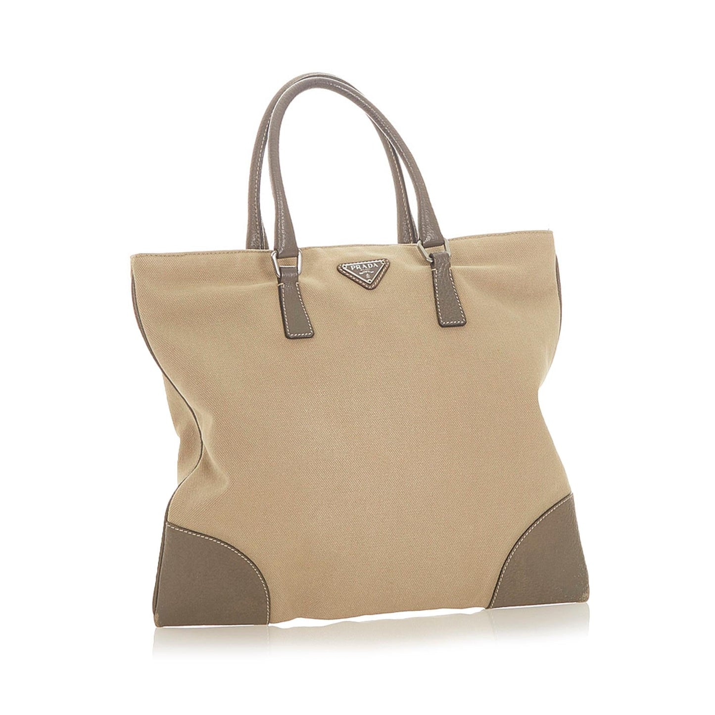 Prada Tote Bag Shg Canvas