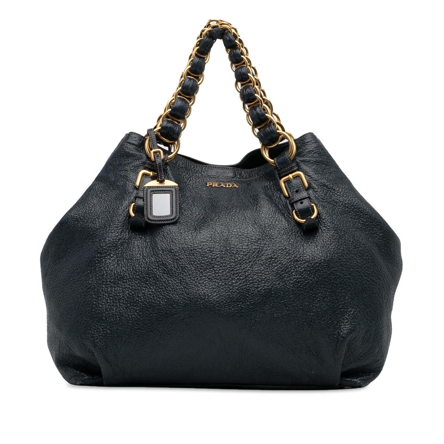 Prada Cervo Lux Tote Shg 8Kccg2 Chain Tote Bag