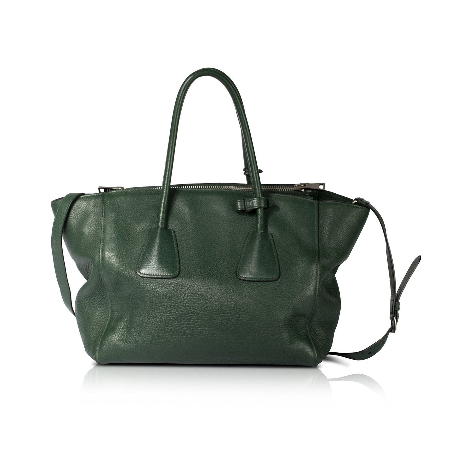 Prada Cervo Twin Pocket Tote Handbag Tote Bag