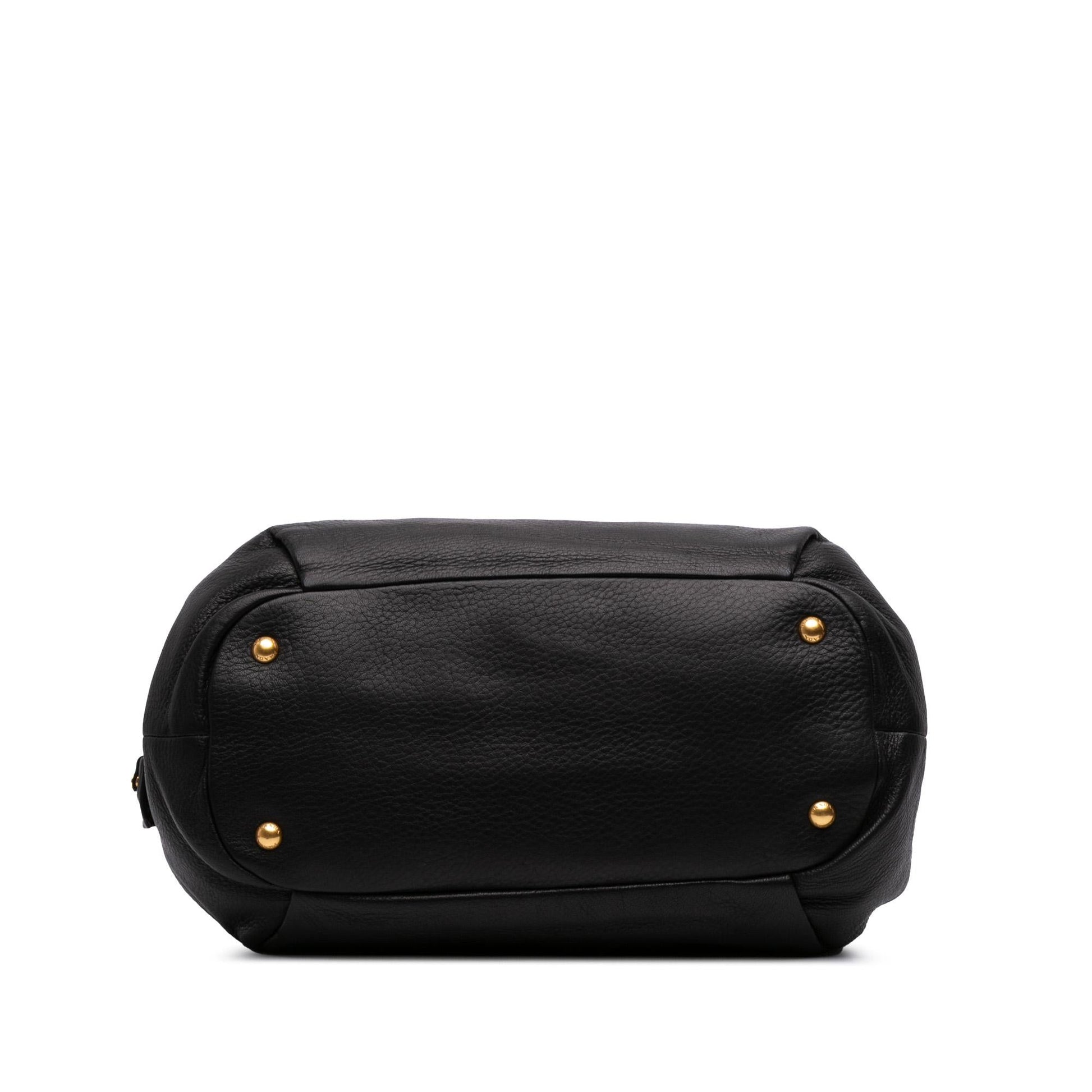 Prada Cervo Tote Zip Tote Bag