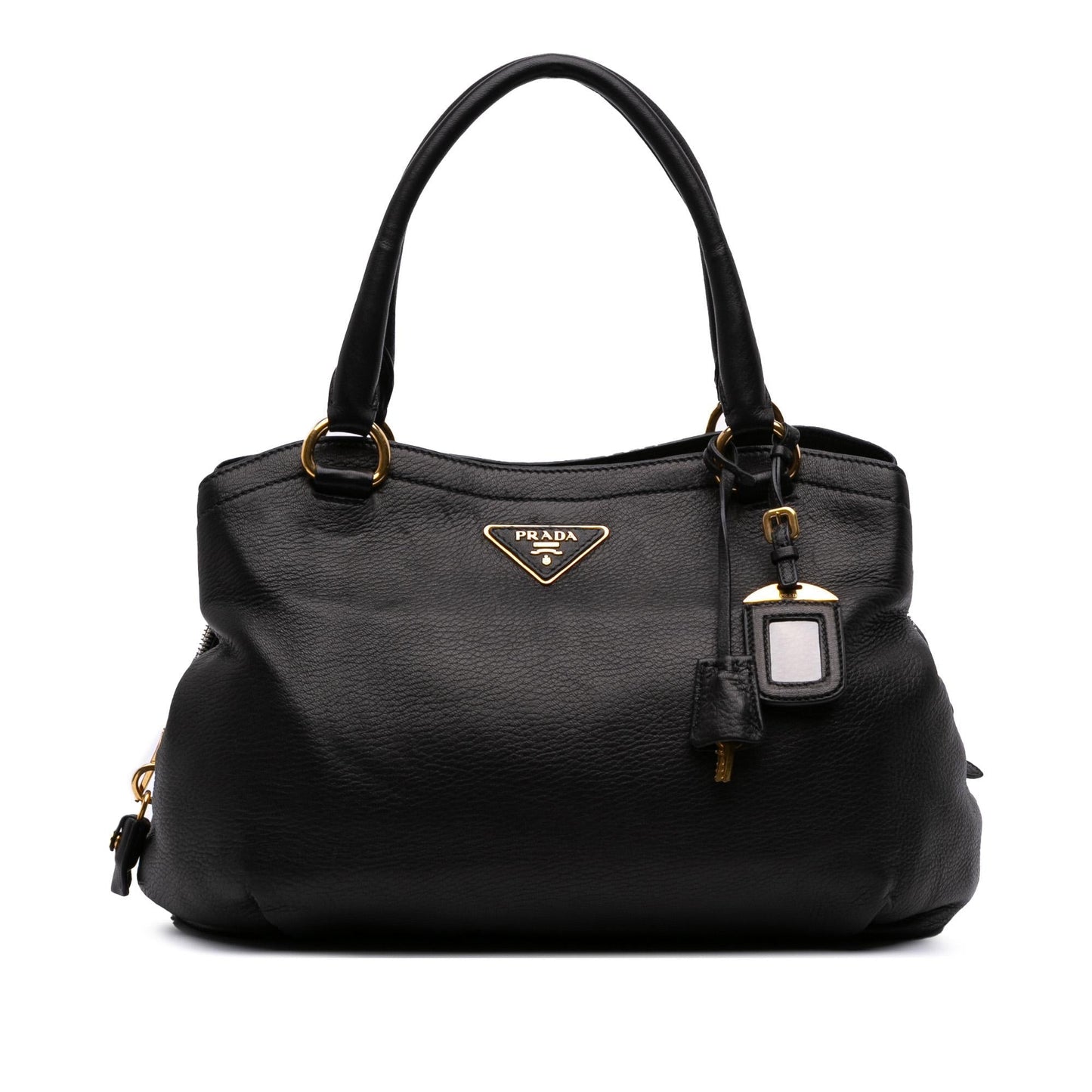 Prada Cervo Tote Zip Tote Bag