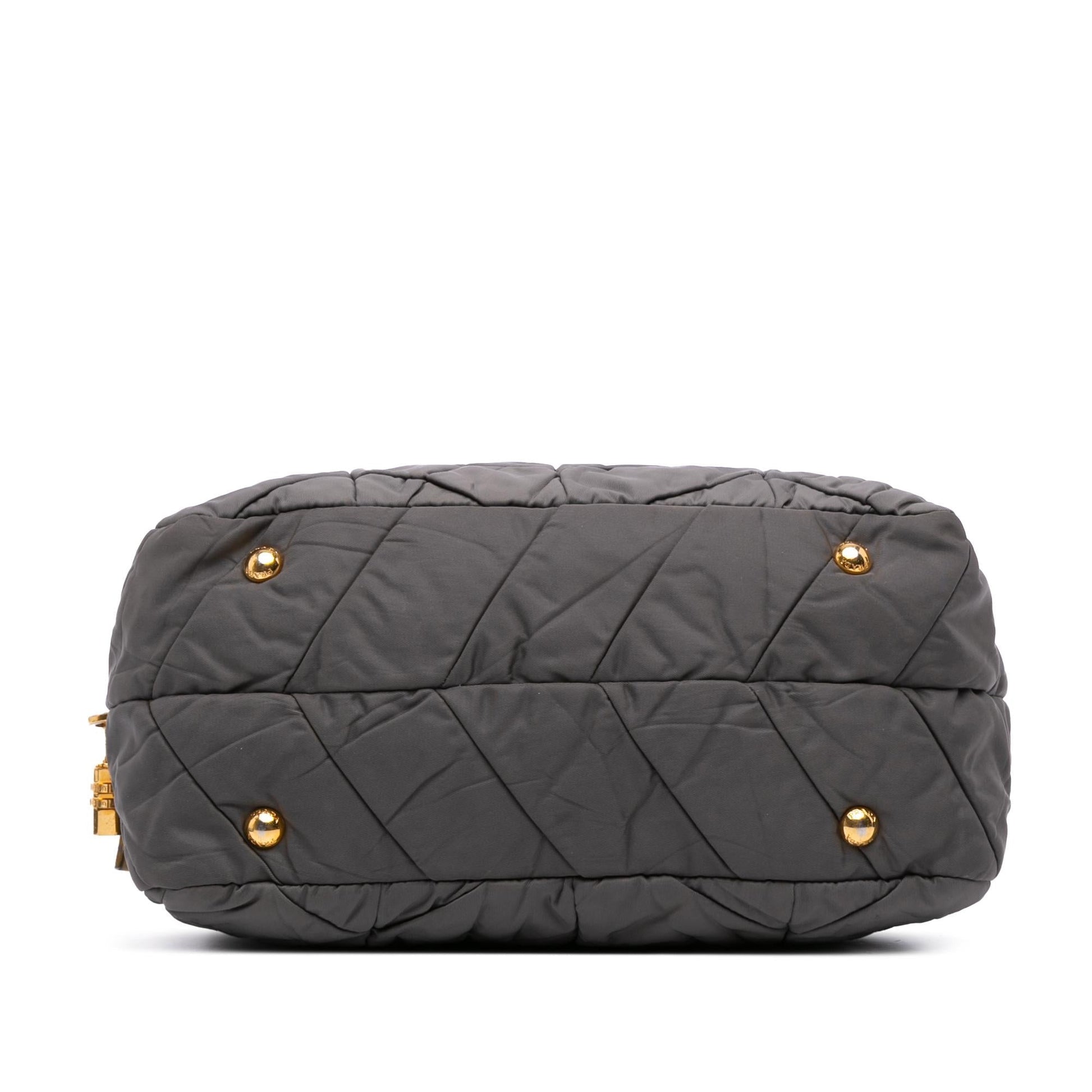 Prada Chevron Tessuto Dome Satchel Quilted Satchel Bag