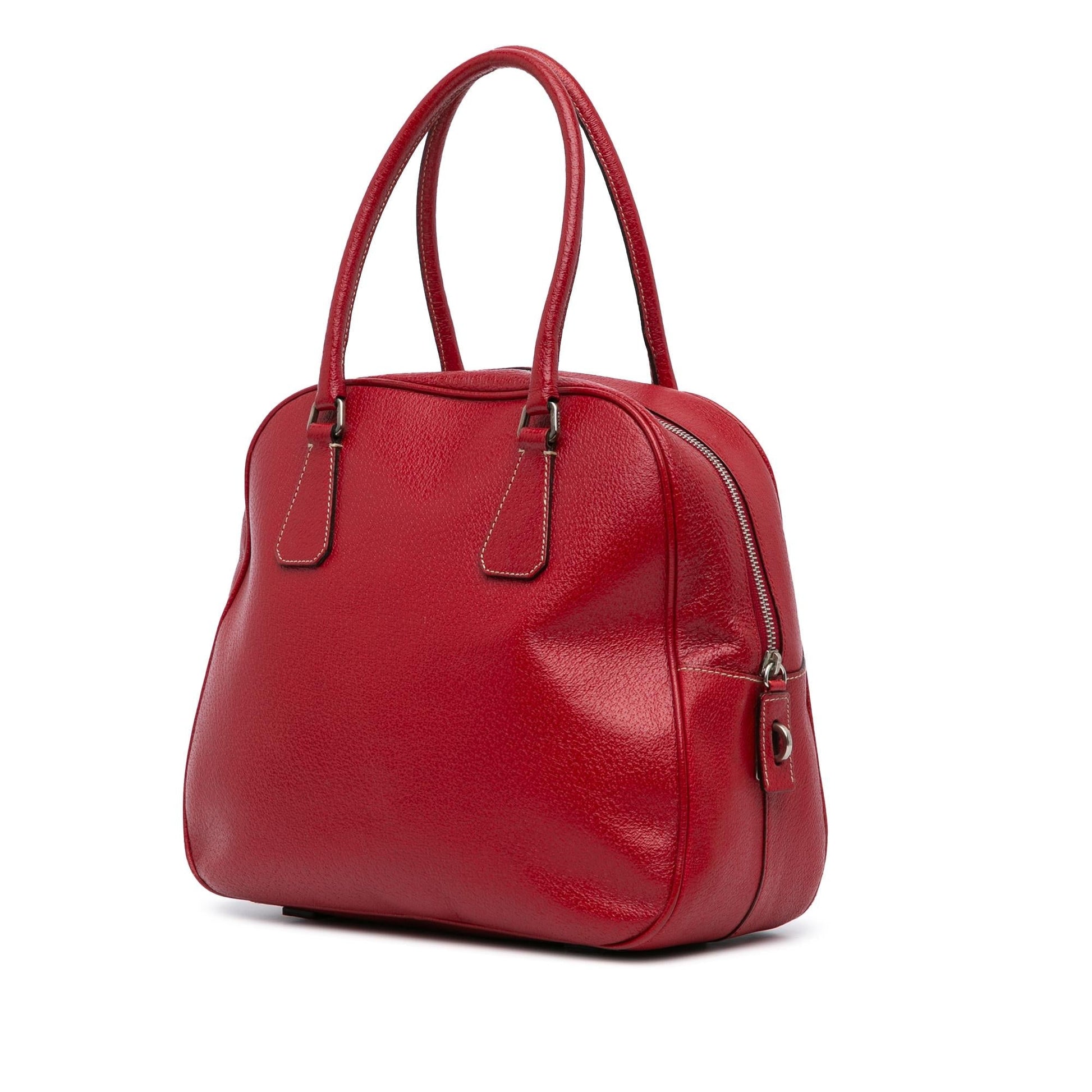 Prada Cinghiale Bauletto Handbag Satchel Bag