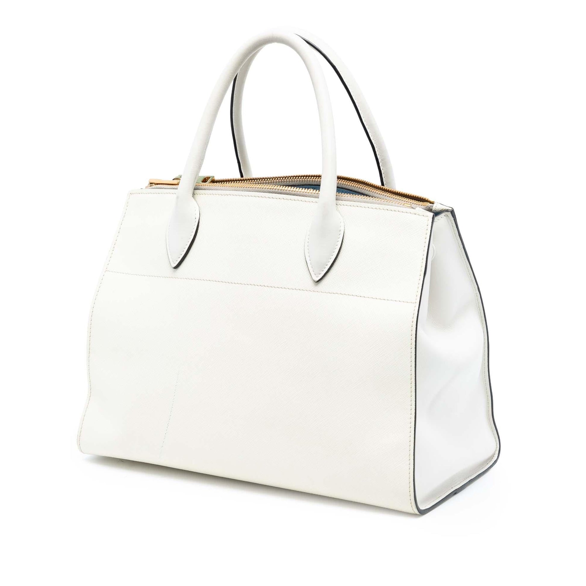 Prada City Calf Trimmed Greche Paradigme Bag Saffiano Satchel Bag Paradigme Bag 1