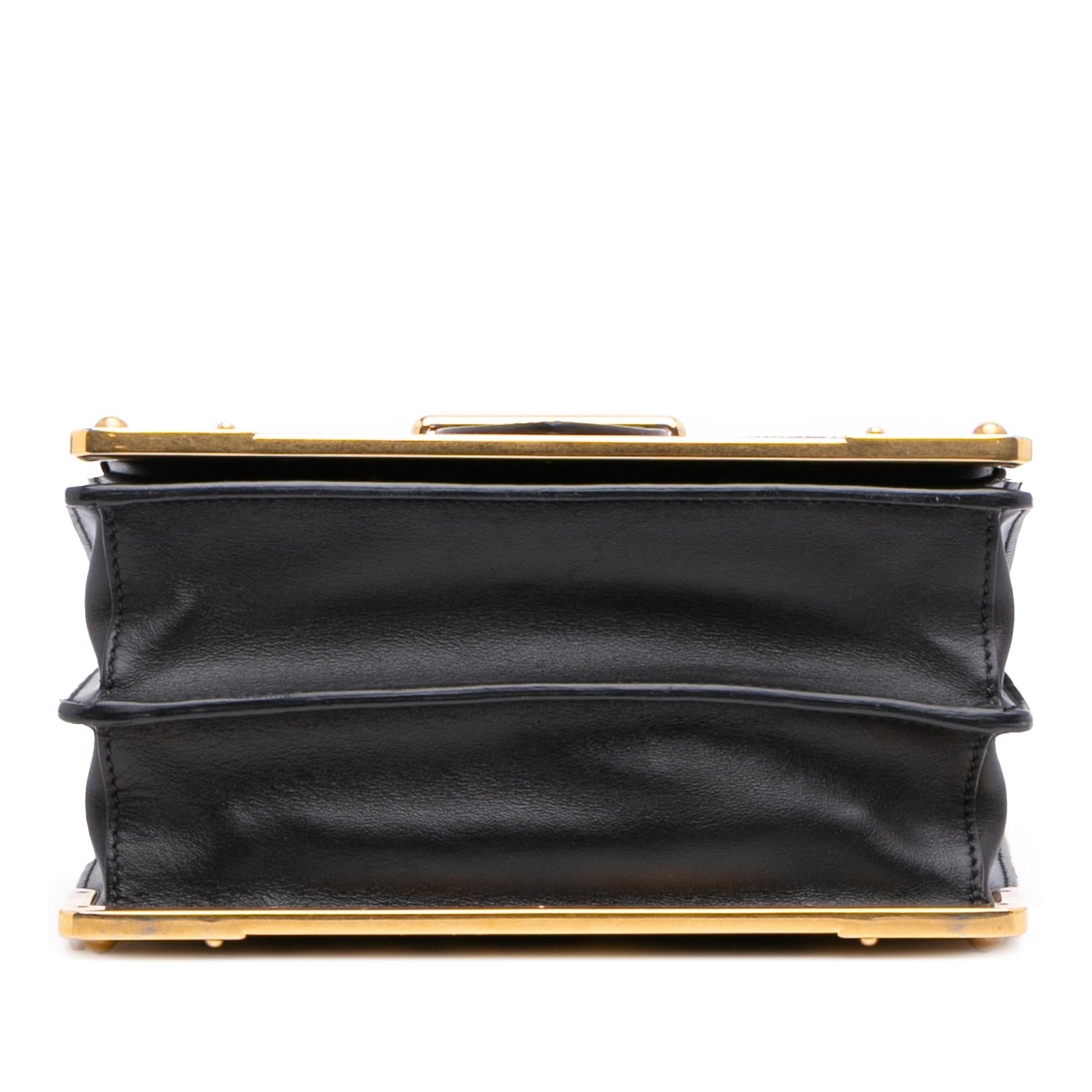 Prada City Calf Trimmed Velvet Leopard Print Cahier Crossbody Crossbody Bag