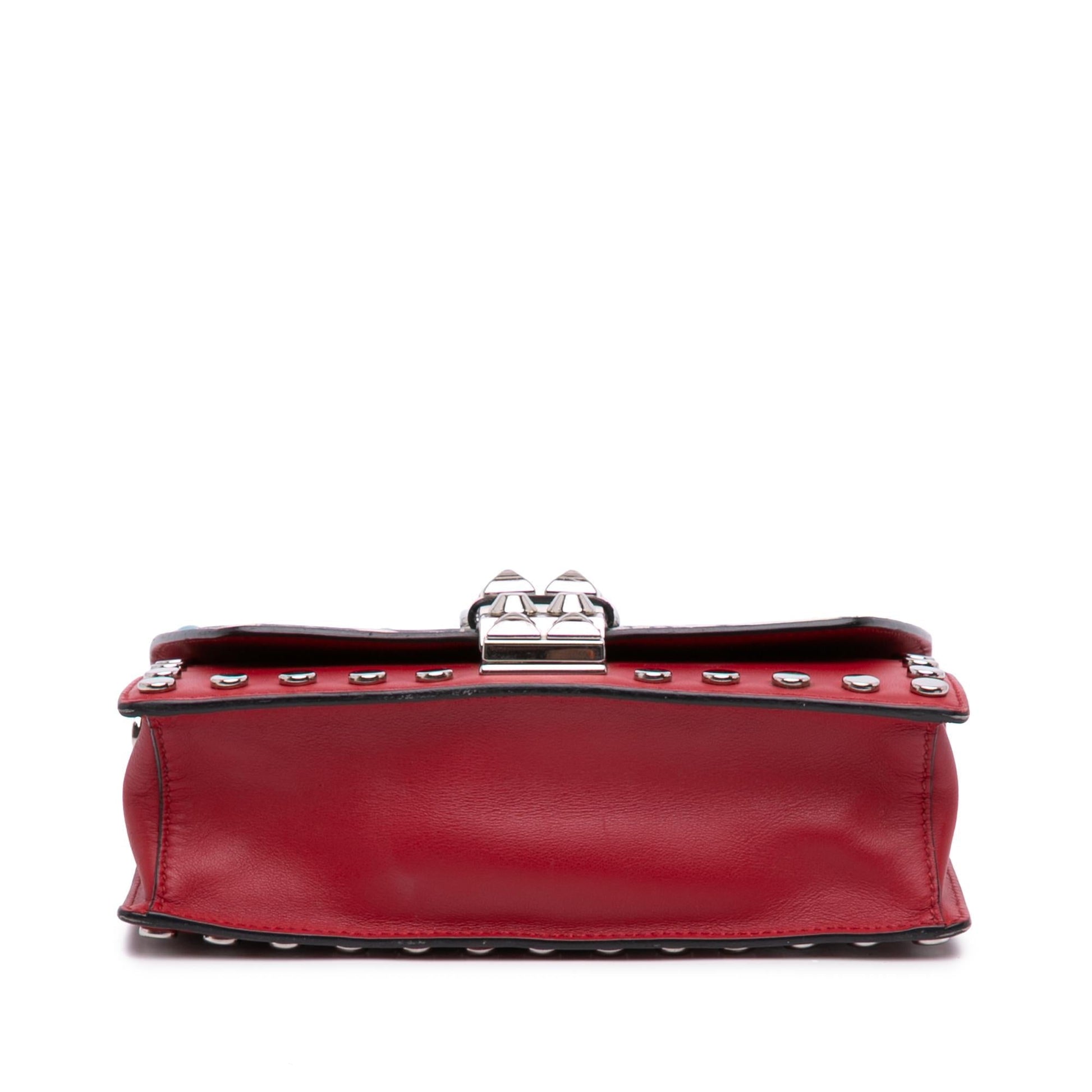 Prada City Calfskin Comic Print Studded Elektra Crossbody Crossbody Bag