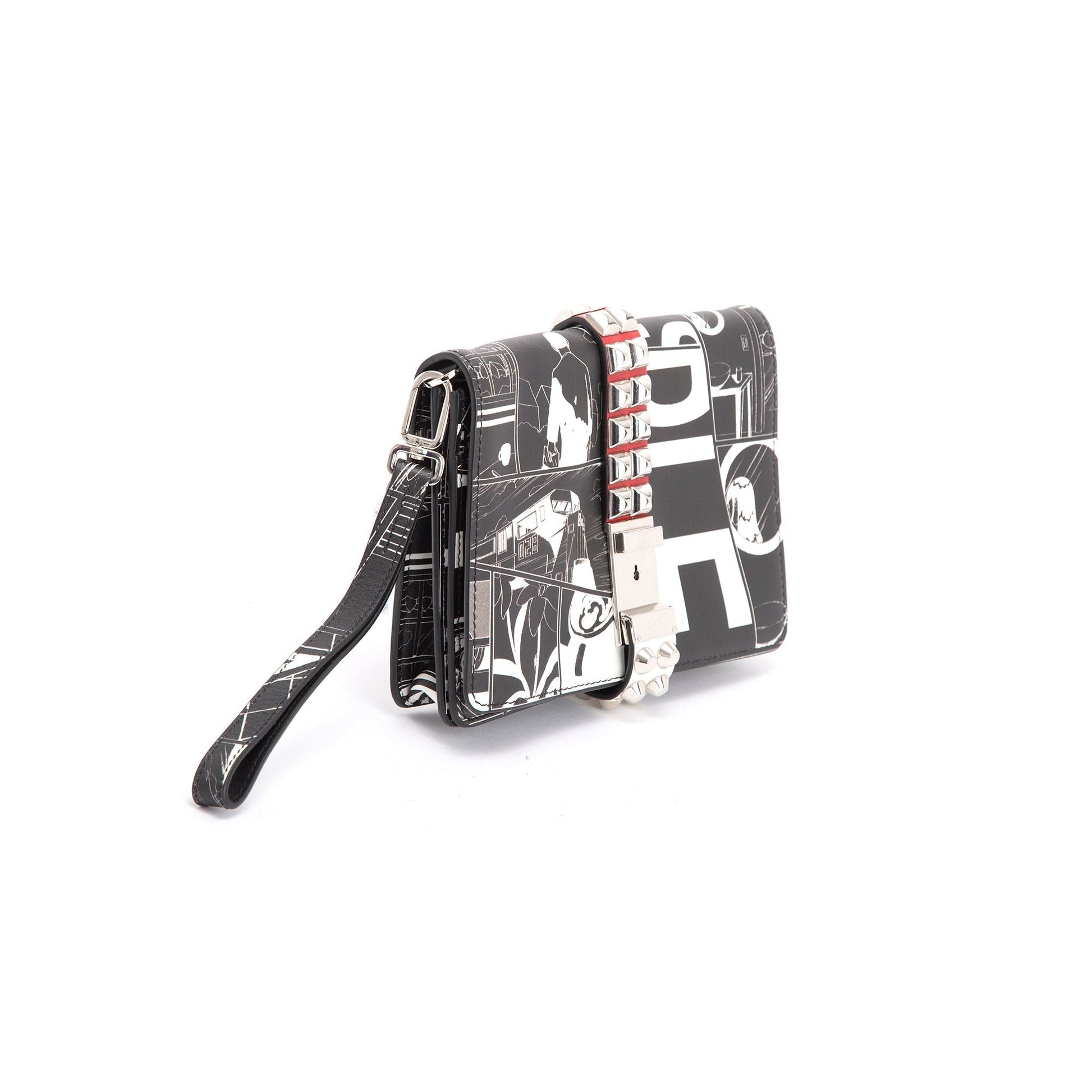 Prada Comic Elektra Wristlet Clutch Handbag Clutch Bag