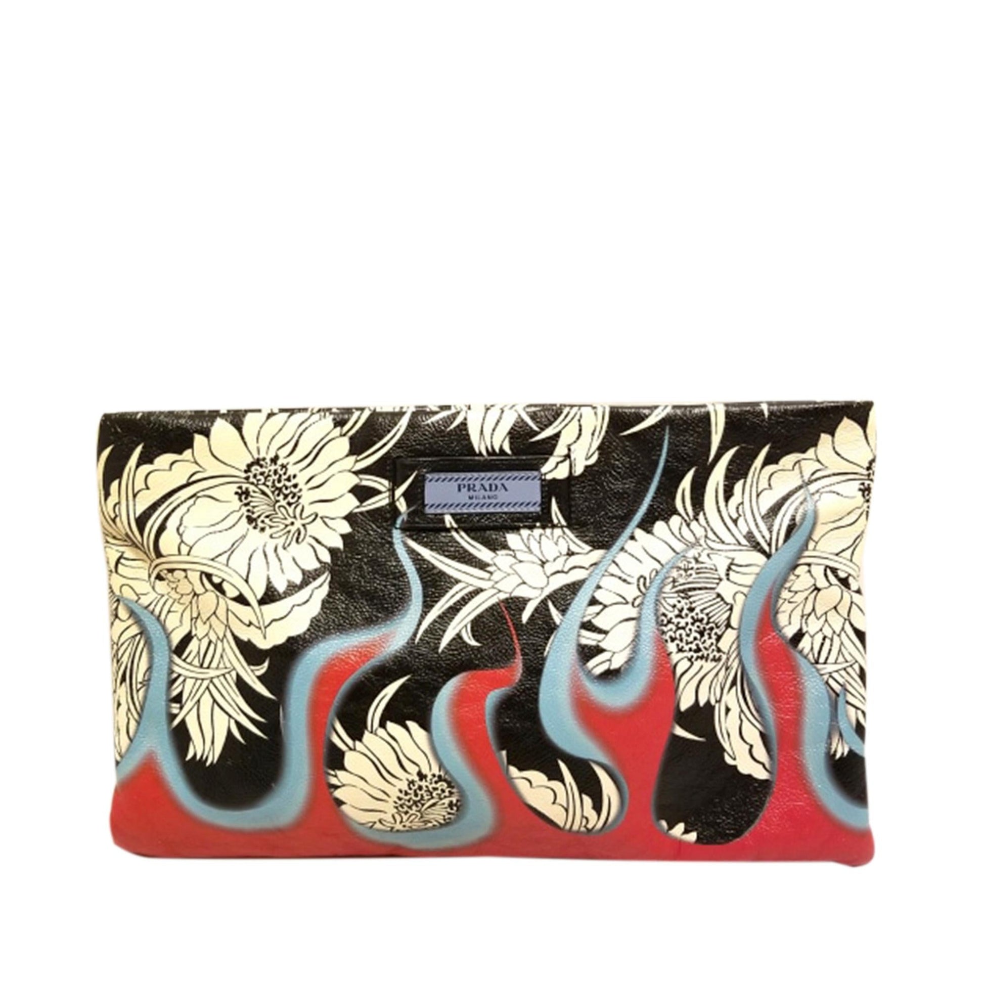 Prada Dahlia Flame Print Crossbody Bag Shg 6K9Dli