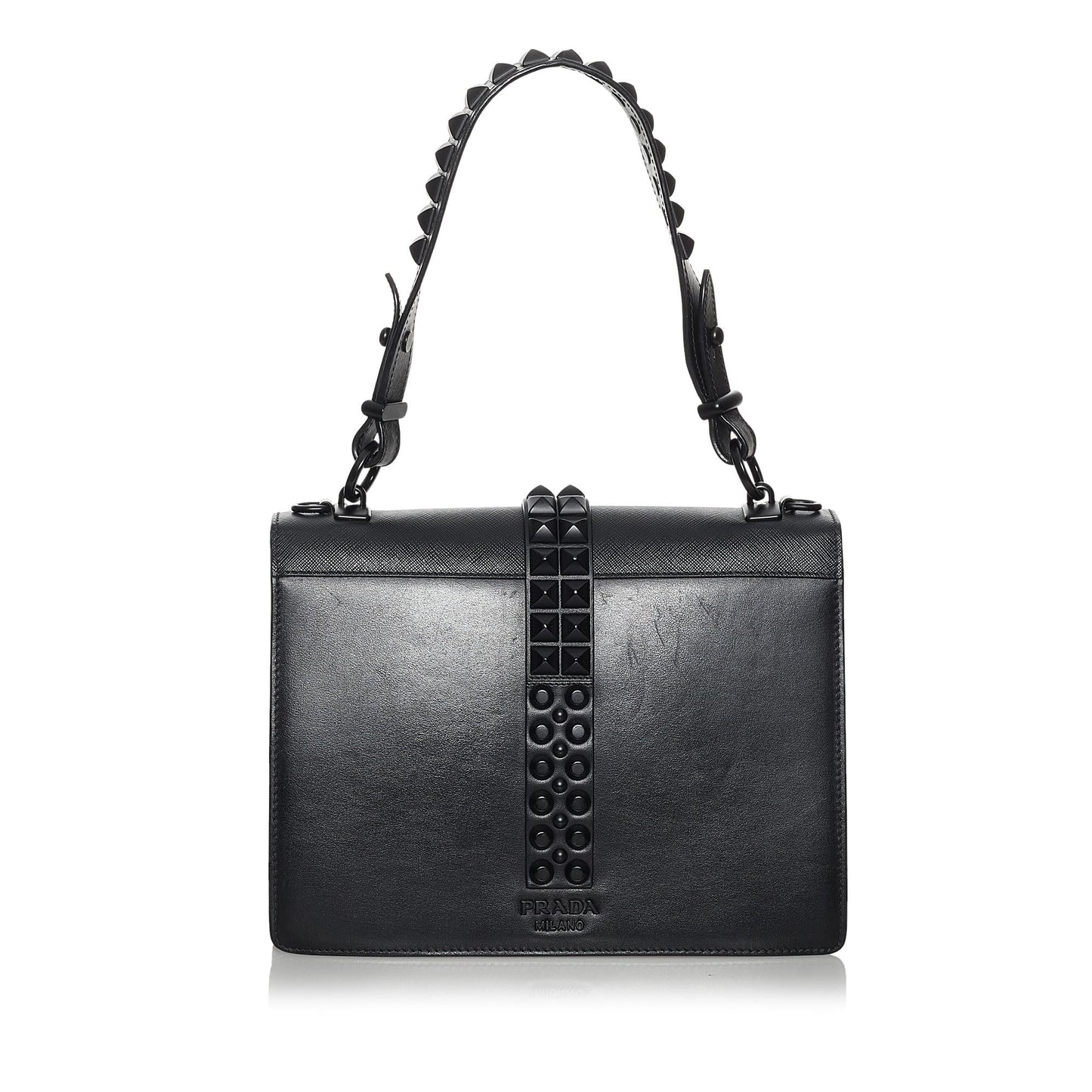 Prada Elektra Satchel Shg Leather Satchel Bag