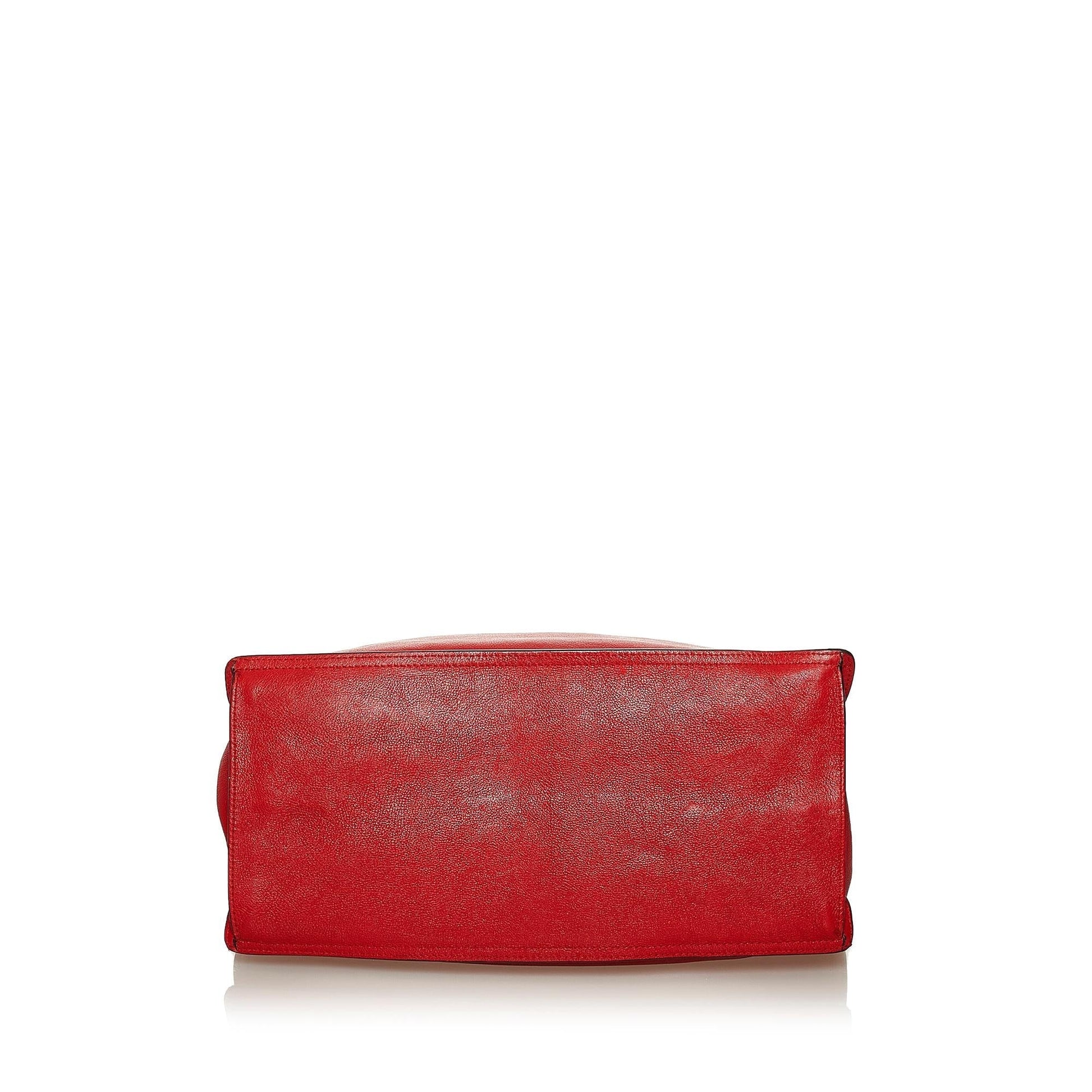 Prada Etiquette Tote Bag Shg Leather