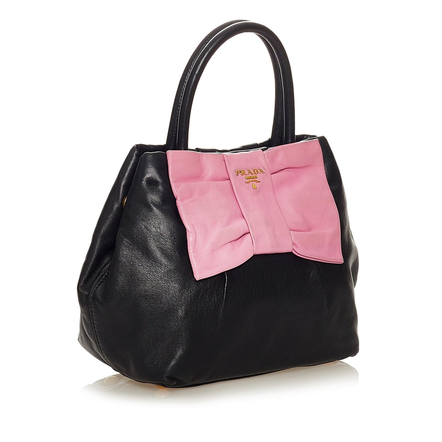 Prada Fiocco Bow Satchel Shg Leather Satchel Bag