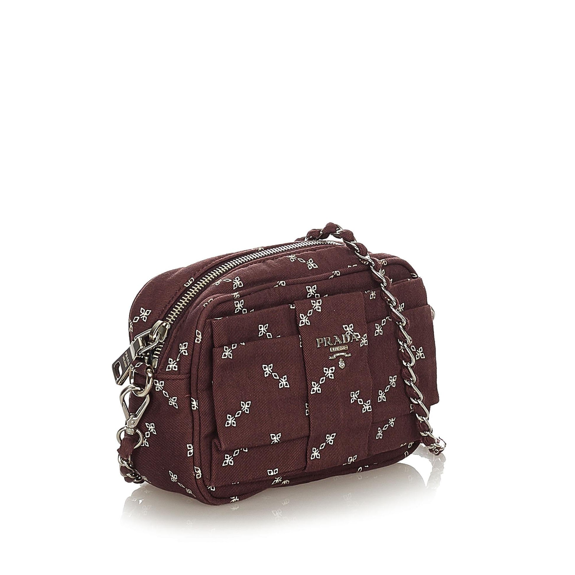 Prada Fiocco Bow Tessuto Crossbody Bag Shg Bag Shg 21793