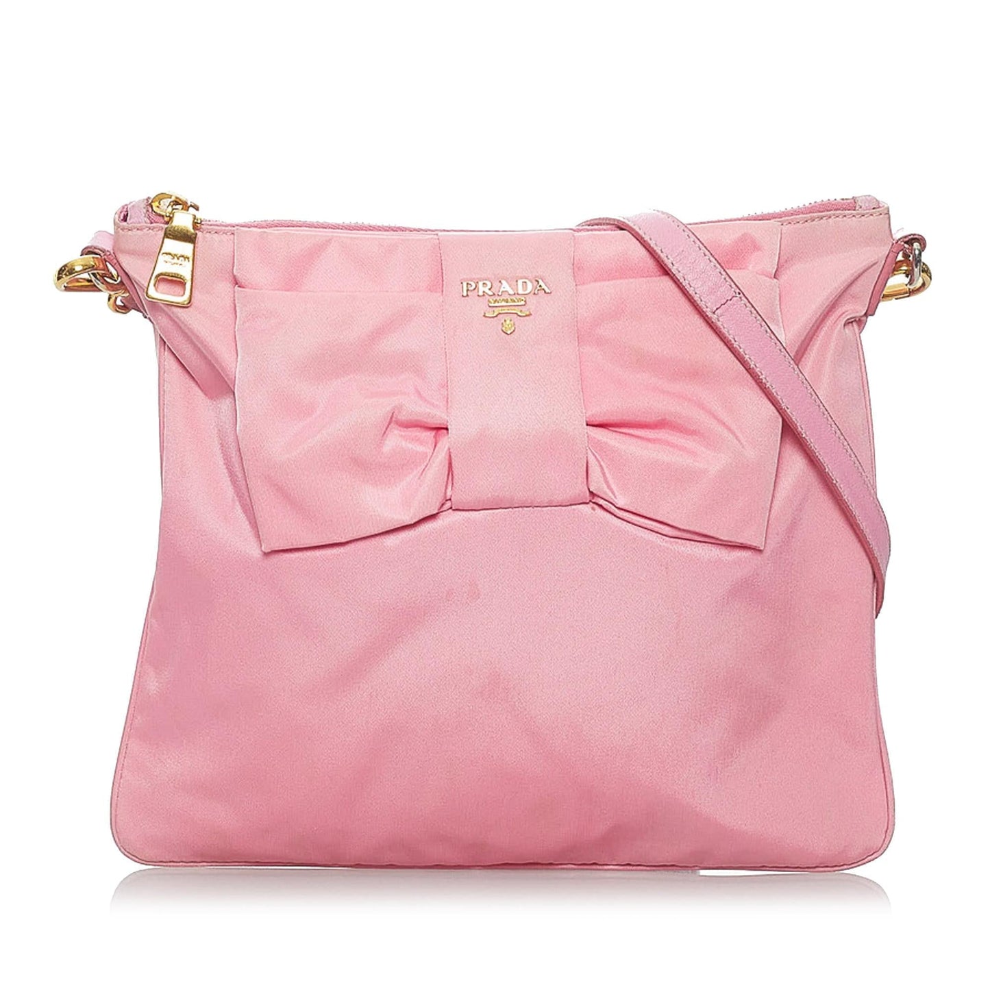 Prada Fiocco Bow Tessuto Crossbody Bag Shg Bag Shg 29474