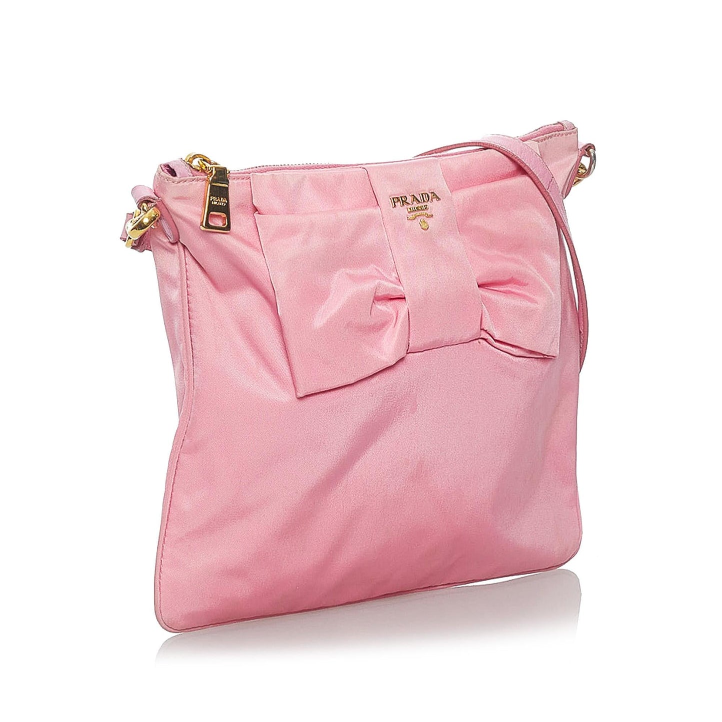 Prada Fiocco Bow Tessuto Crossbody Bag Shg Bag Shg 29474