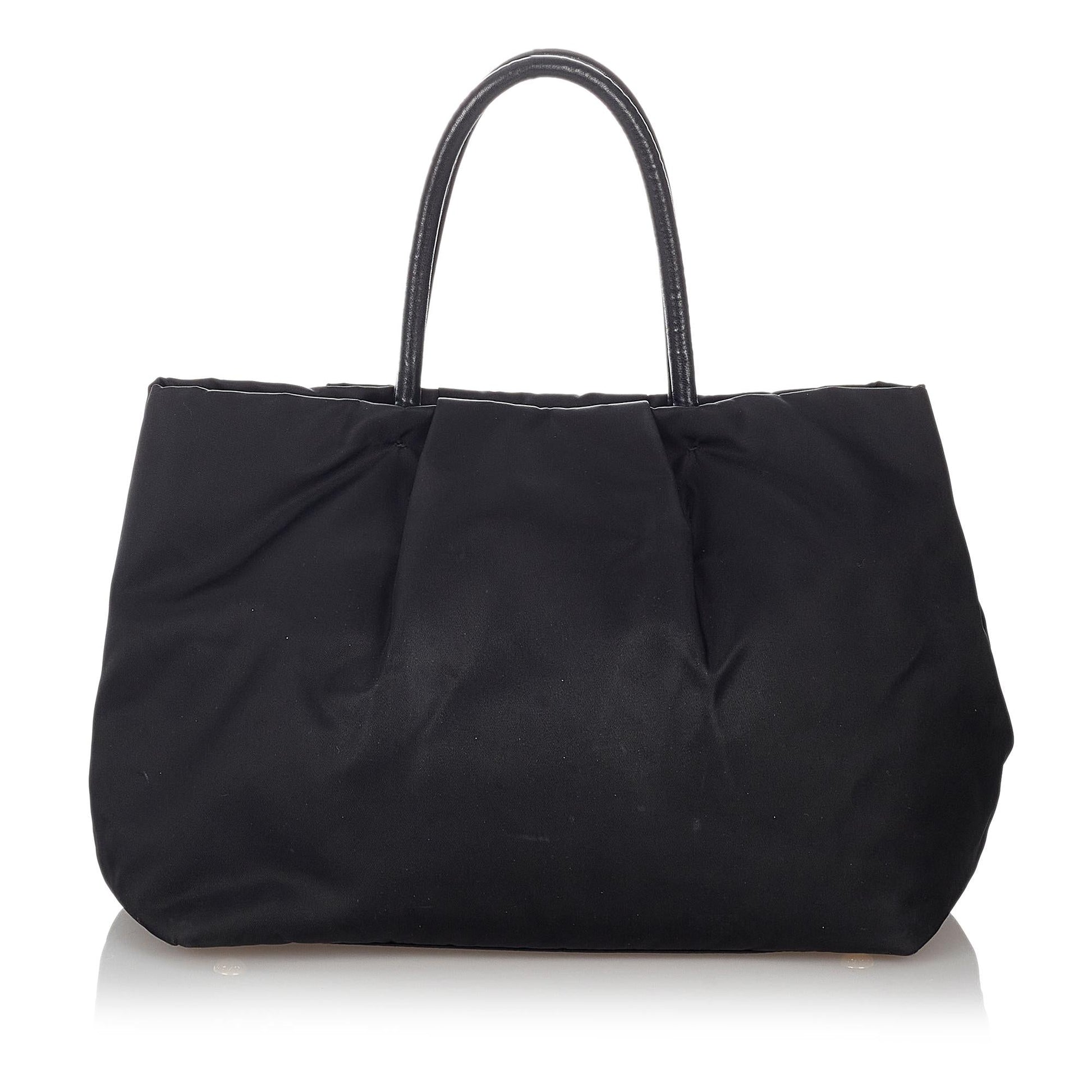 Prada Fiocco Bow Tessuto Handbag Shg Satchel Bag