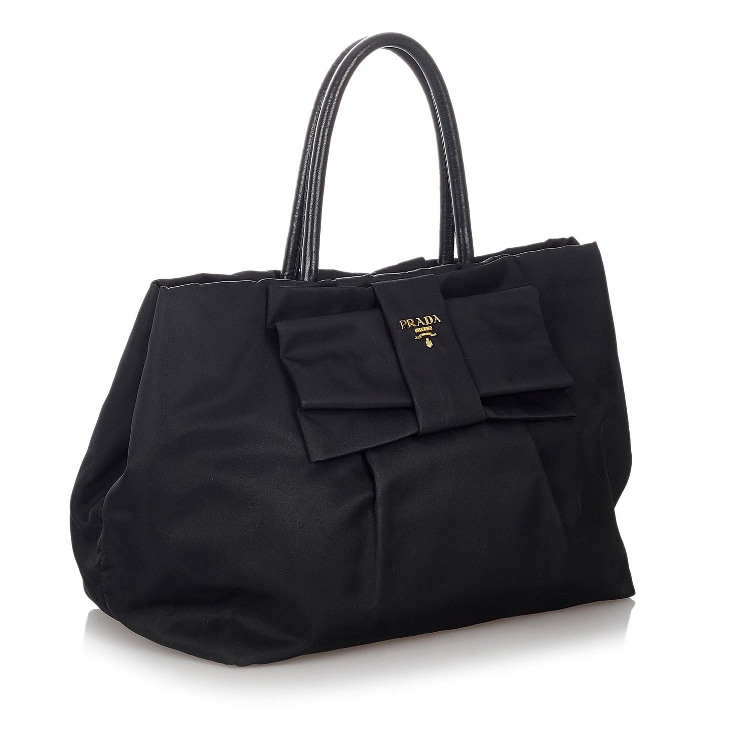 Prada Fiocco Bow Tessuto Handbag Shg Satchel Bag