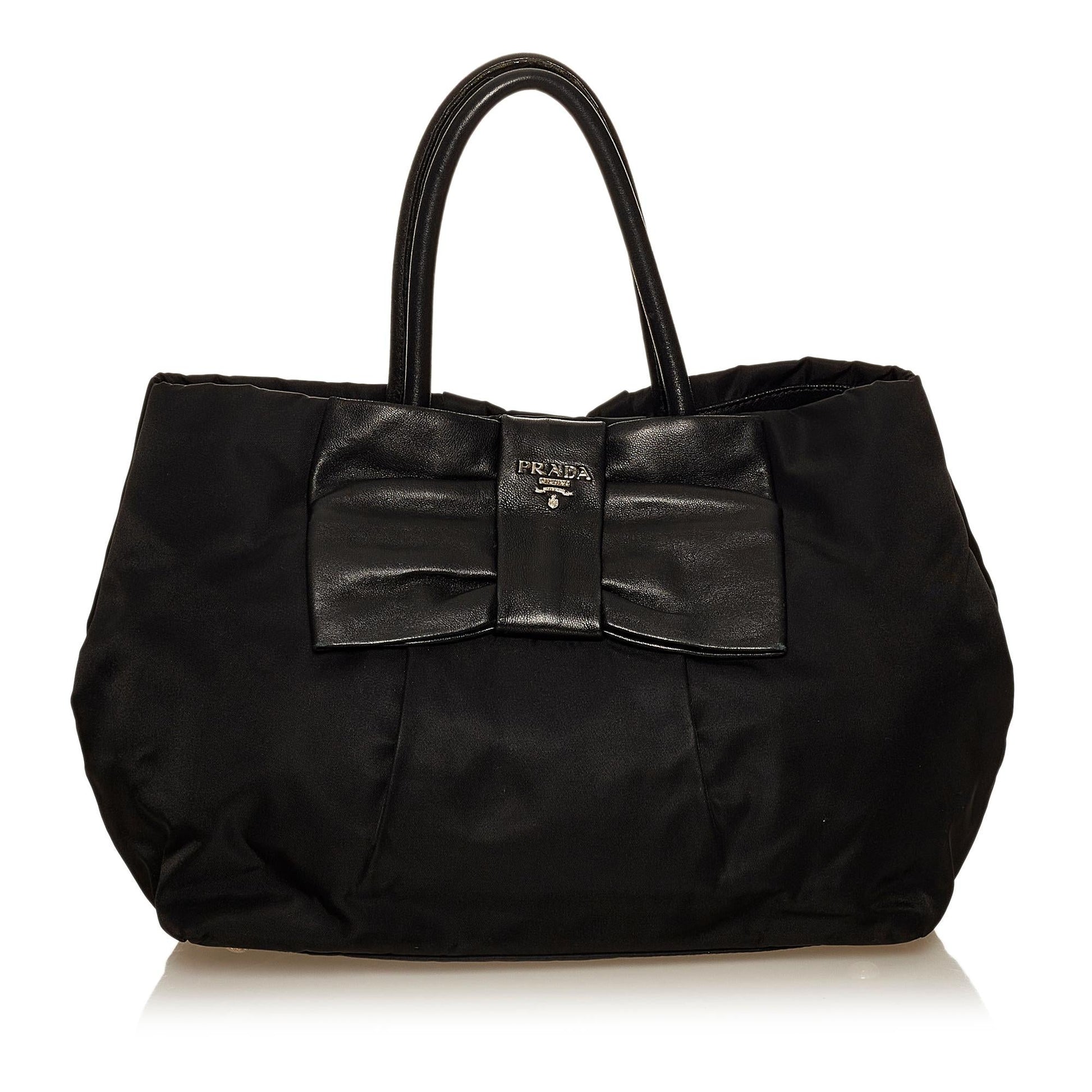 Prada Fiocco Bow Tessuto Handbag Shg Satchel Bag Handbag Shg 29509