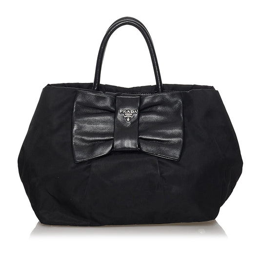Prada Fiocco Bow Tessuto Handbag Shg Satchel Bag Handbag Shg 30258