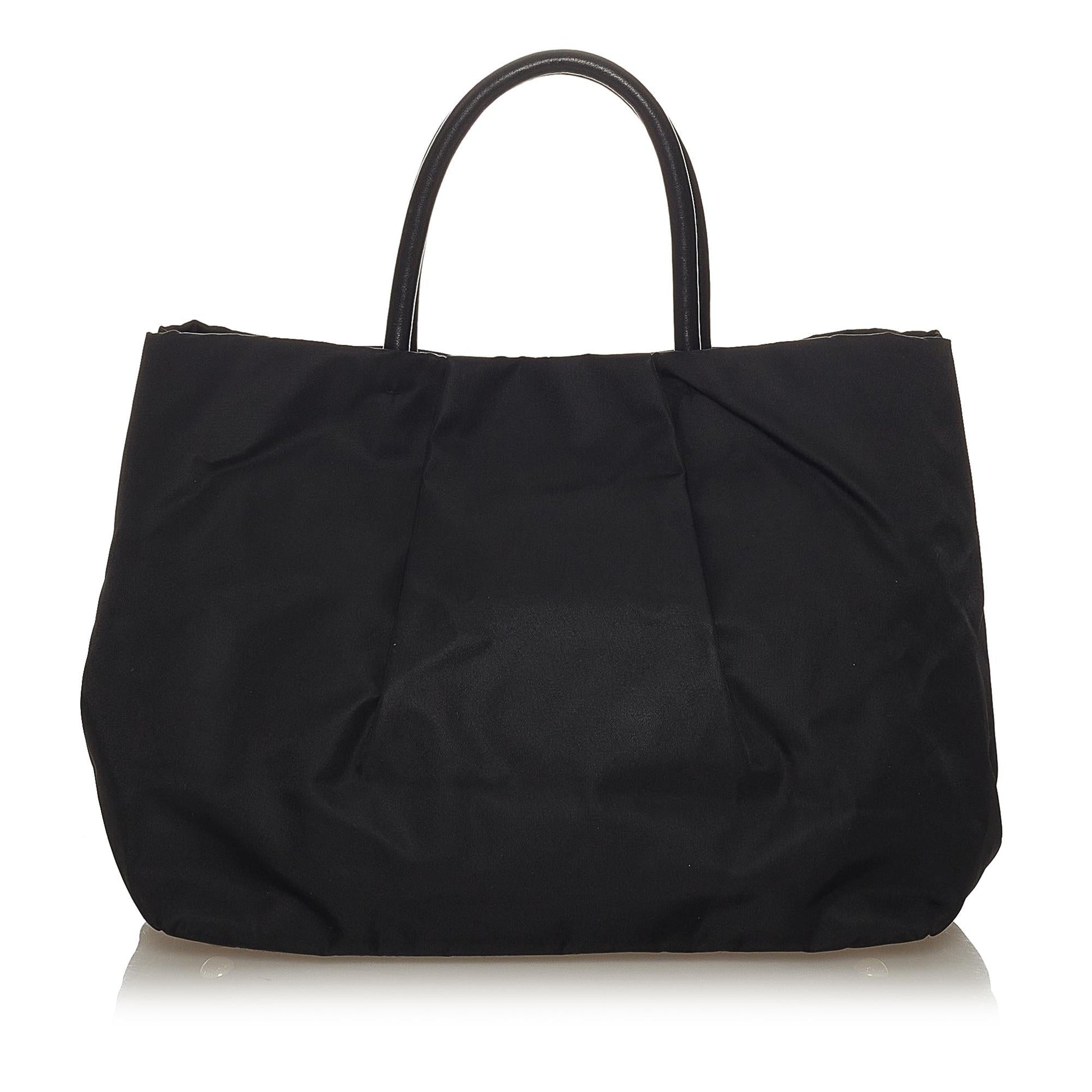 Prada Fiocco Bow Tessuto Tote Bag Shg