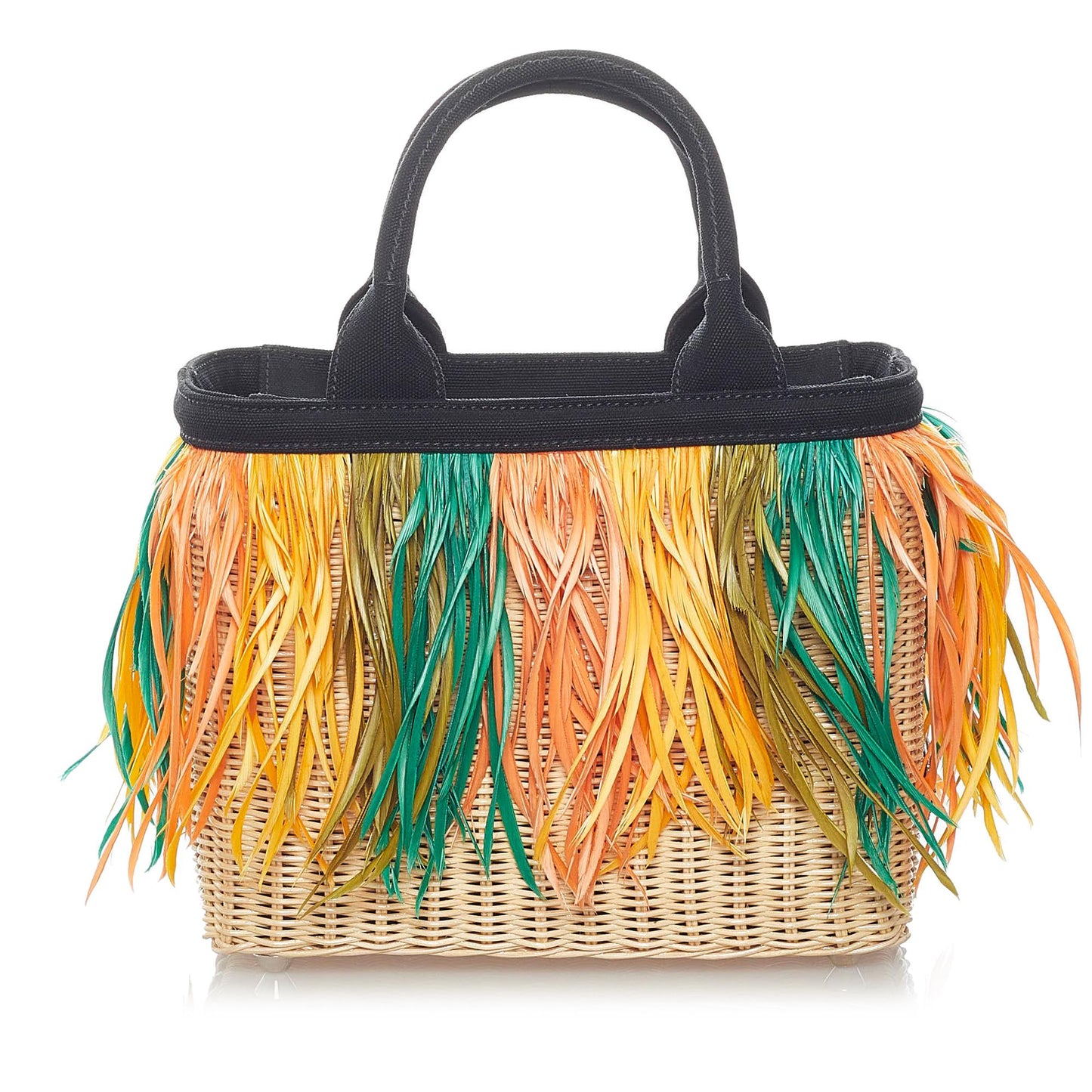 Prada Fringed Satchel Shg Raffia Satchel Bag Satchel Shg 31171