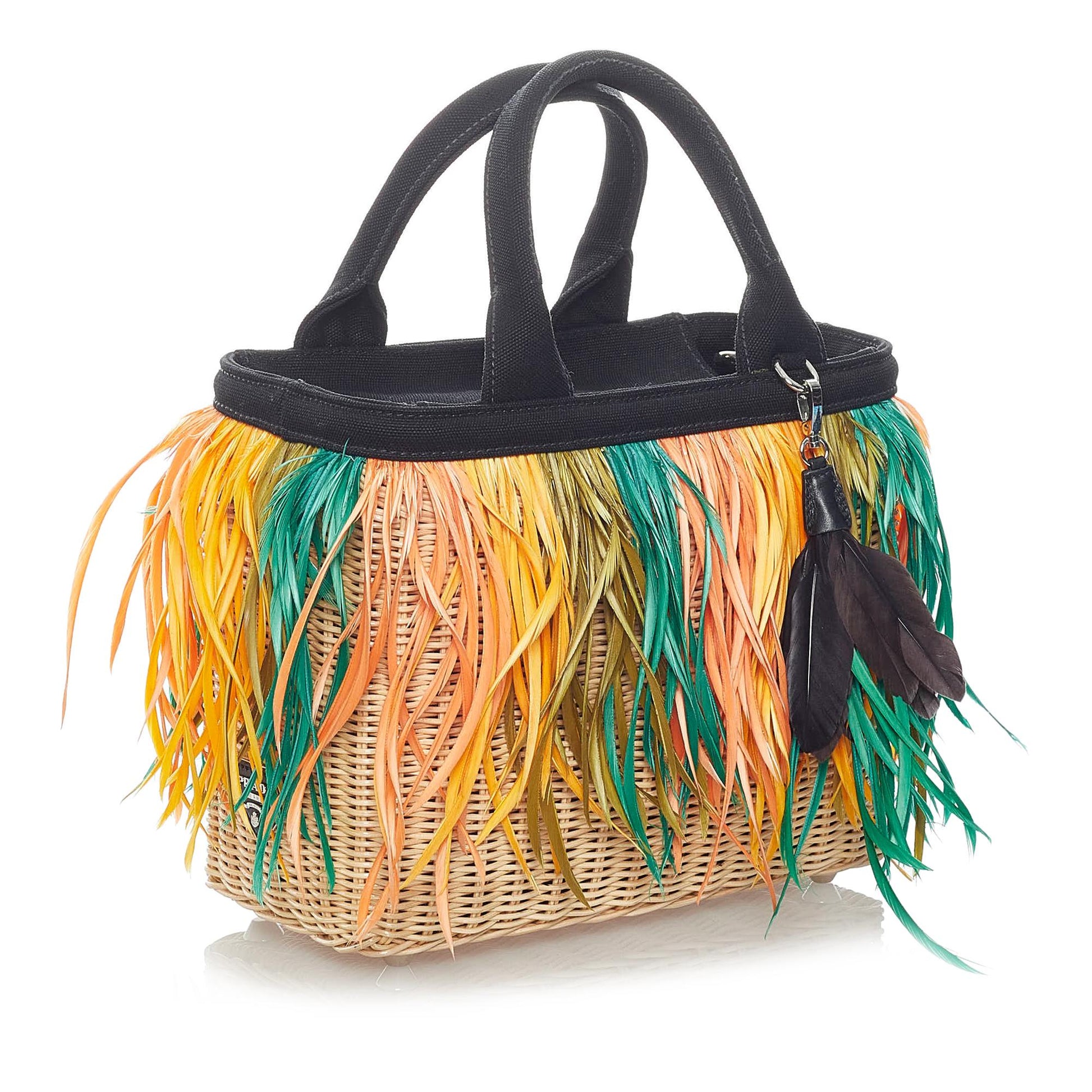 Prada Fringed Satchel Shg Raffia Satchel Bag Satchel Shg 31171