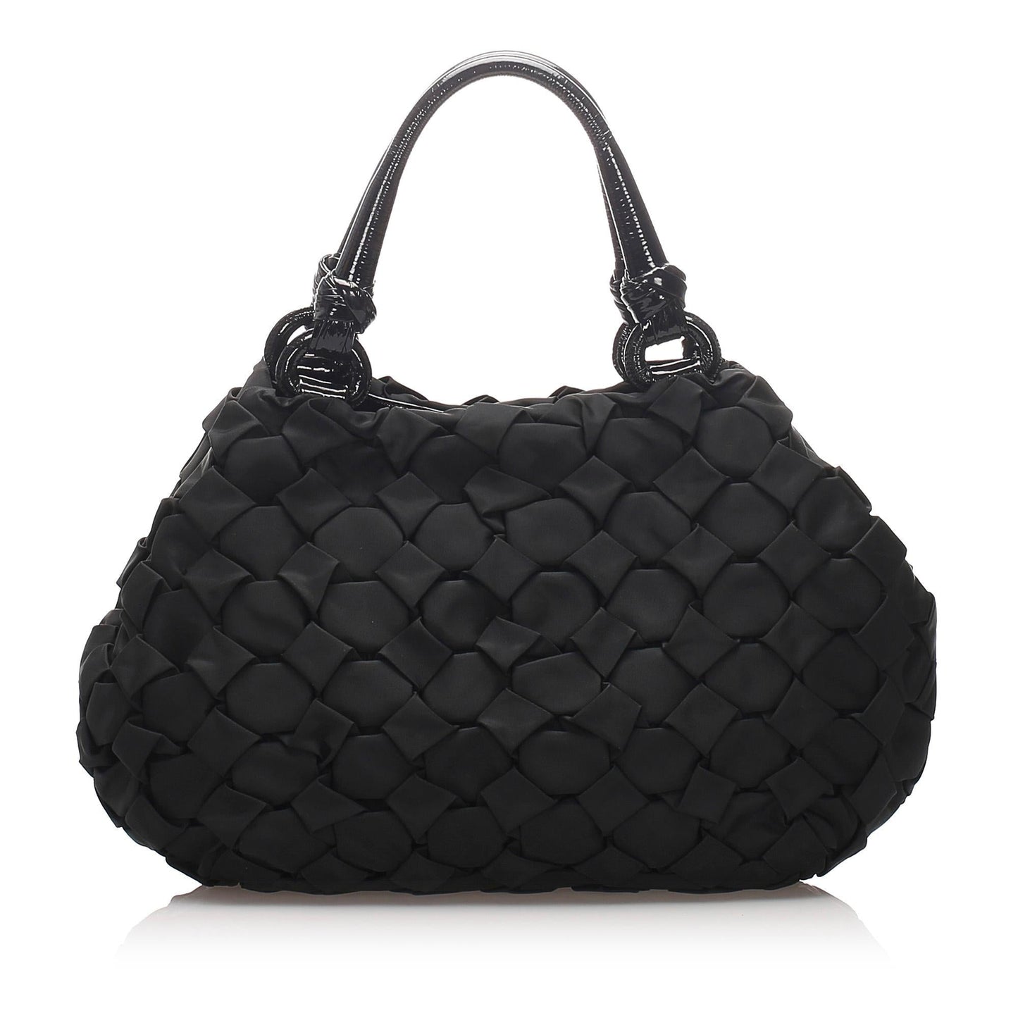 Prada Gathered Shoulder Bag Shg Nylon