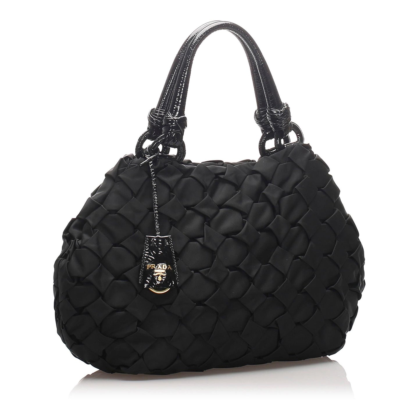 Prada Gathered Shoulder Bag Shg Nylon