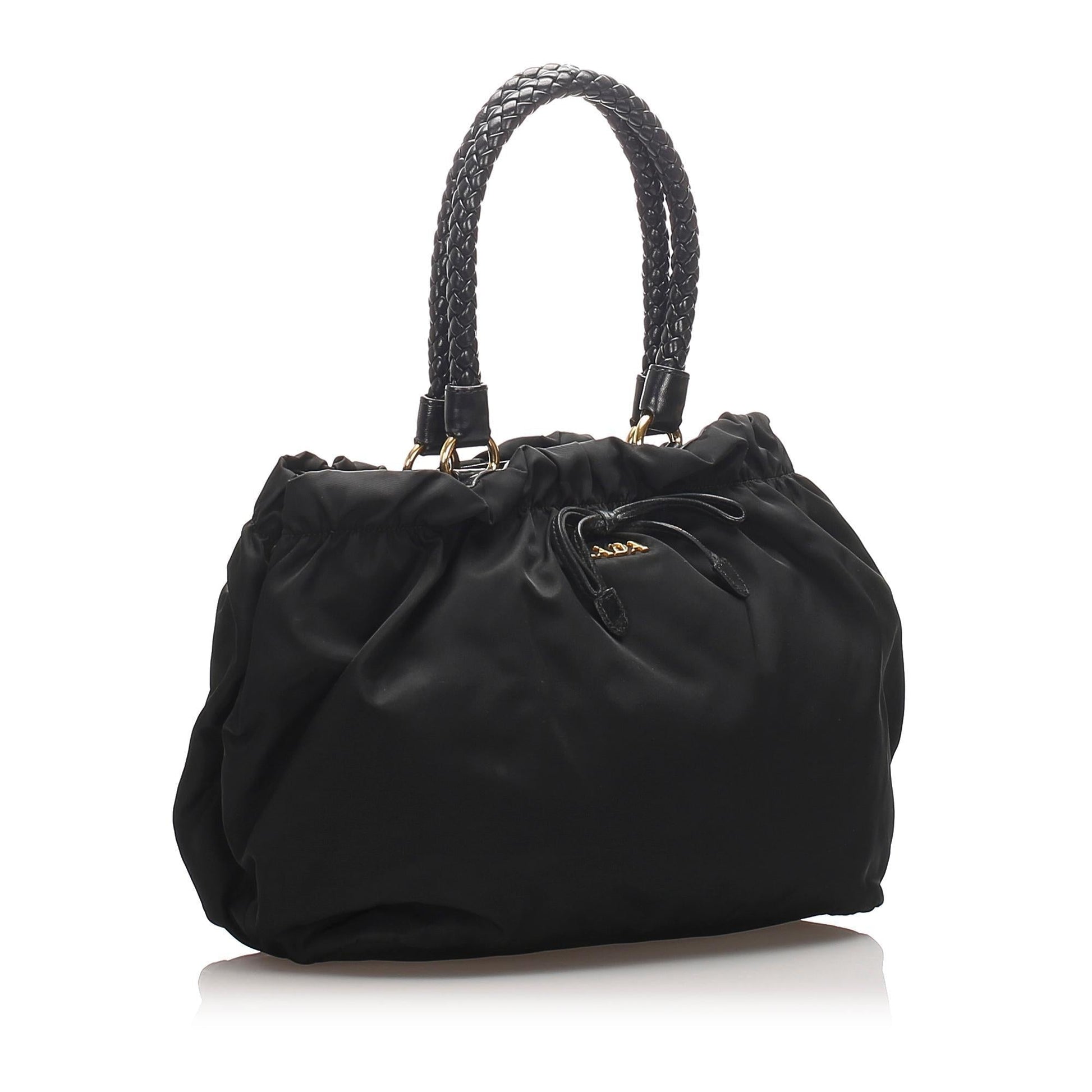 Prada Gathered Tessuto Tote Tote Bag