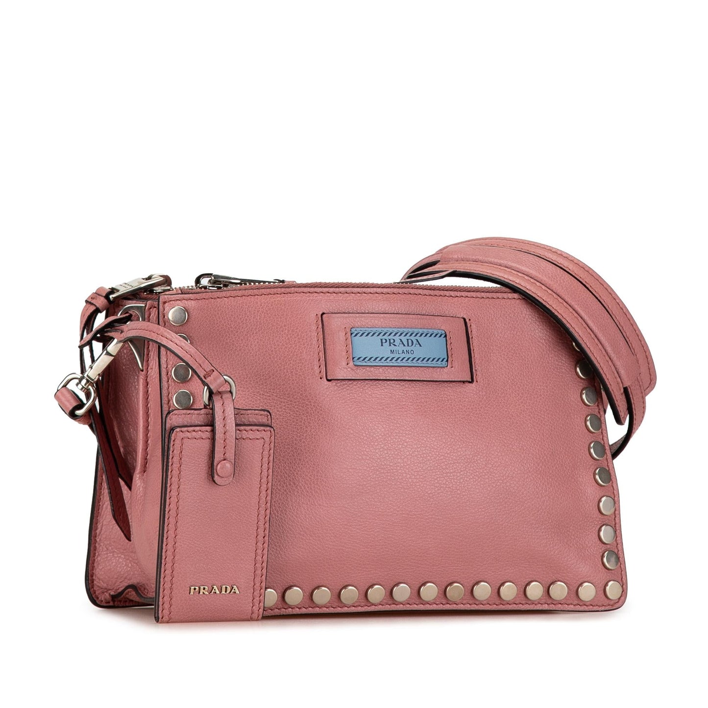 Prada Glace Calf Etiquette Crossbody Shg Crossbody Bag