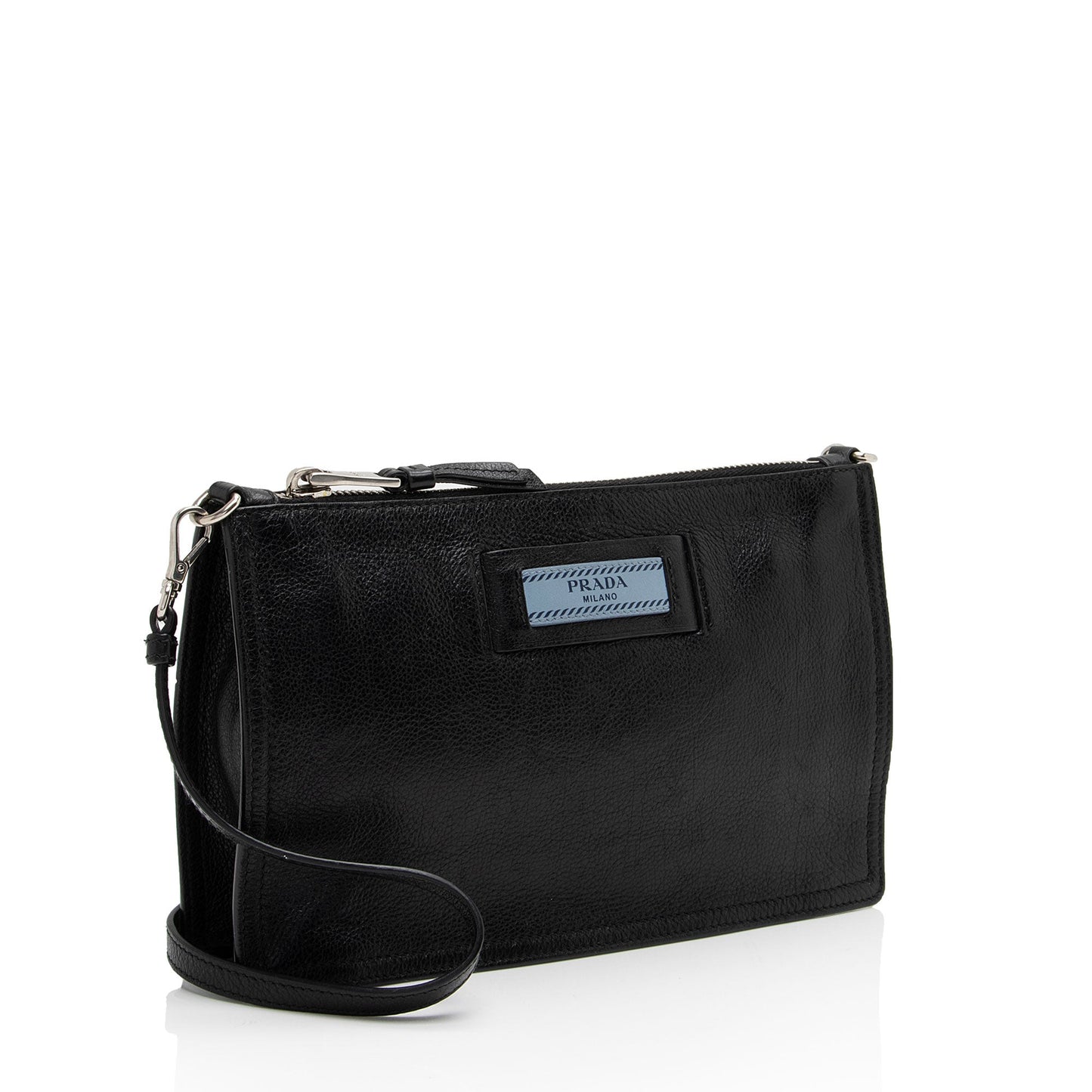 Prada Glace Calf Etiquette Pochette Shf Xvwp3D Shoulder Bag