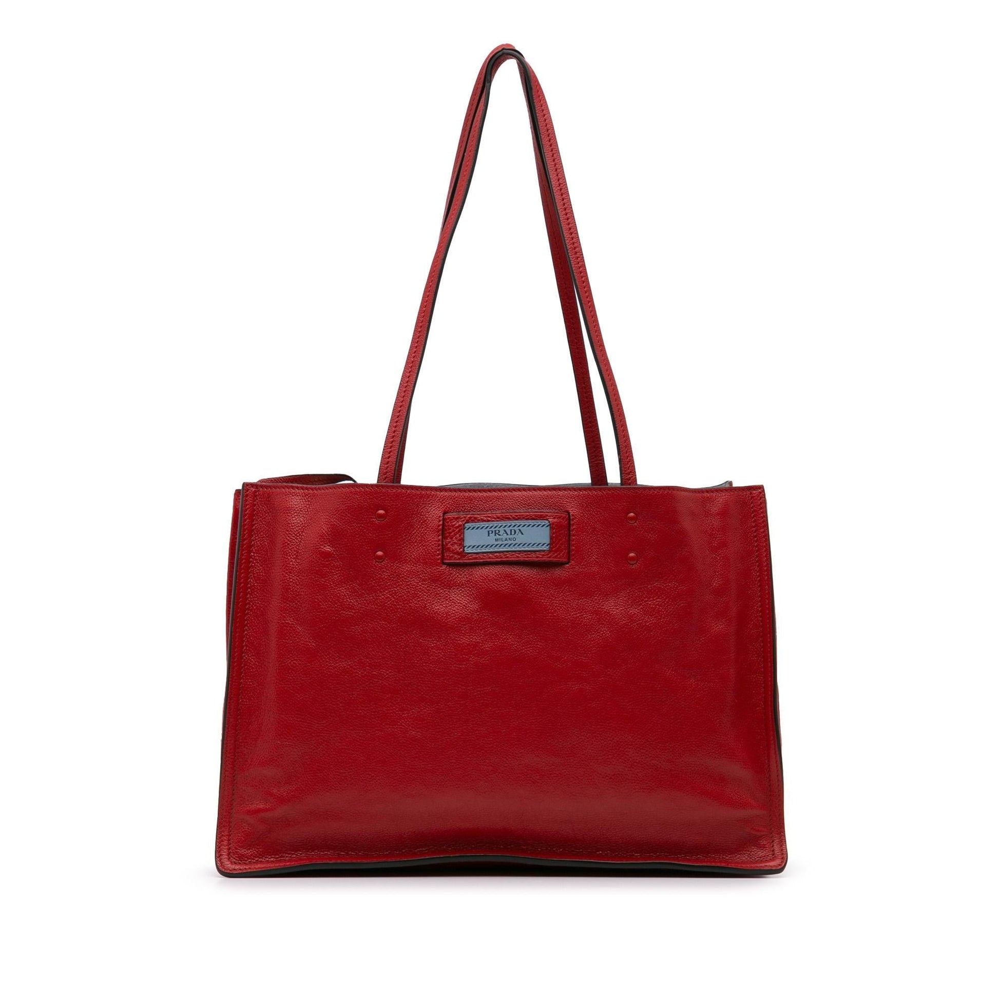 Prada Glace Calf Etiquette Tote Tote Bag